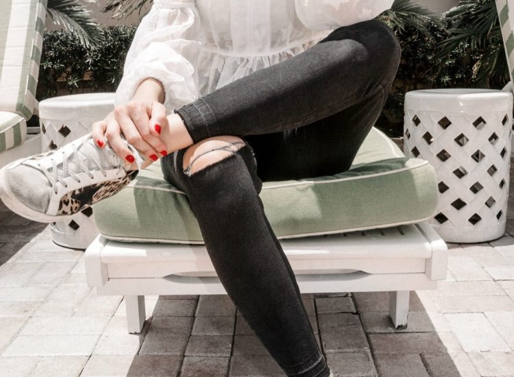 SPANX Black Distressed Skinny Jeans.JPG