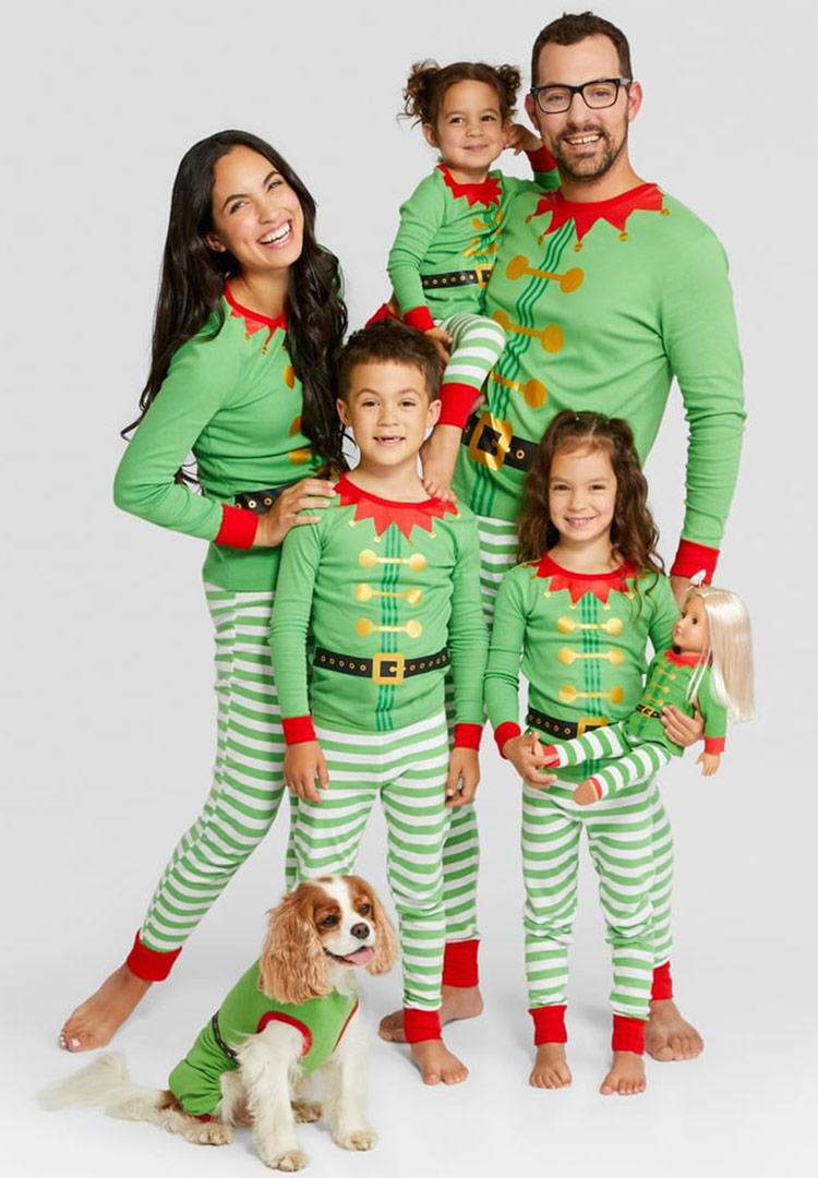 Wondershop Holiday Elf Family Pajamas Collection