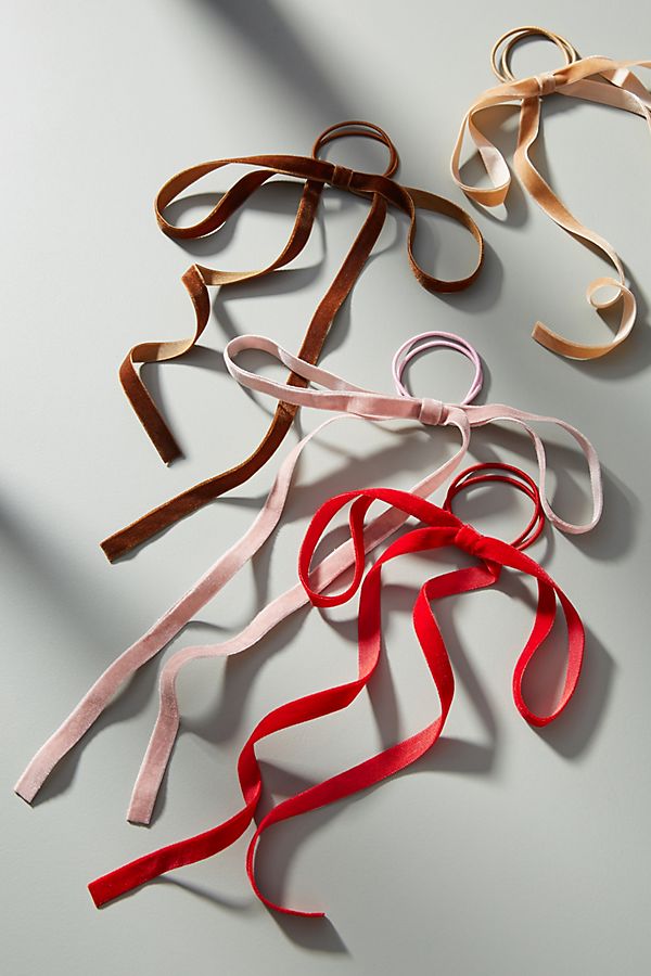 Anthropologie Arabesque Ribbon Hair Tie Set