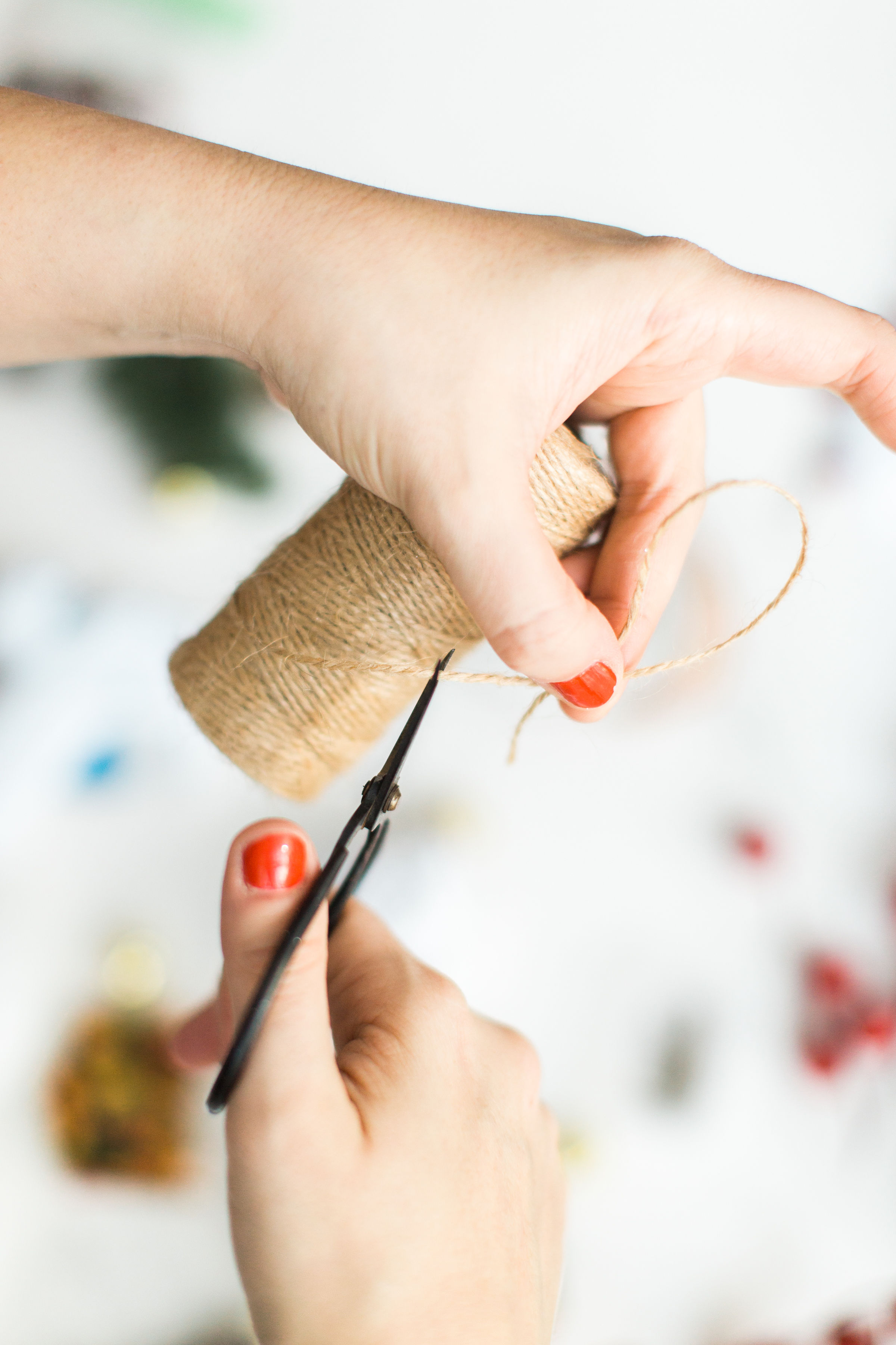 DIY Folded Fabric Pinecone Ornaments - Glitter, Inc.