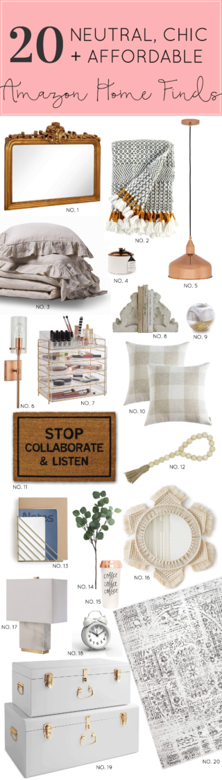 20 Neutral Amazon Home Décor Finds for Winter - Glitter, Inc.