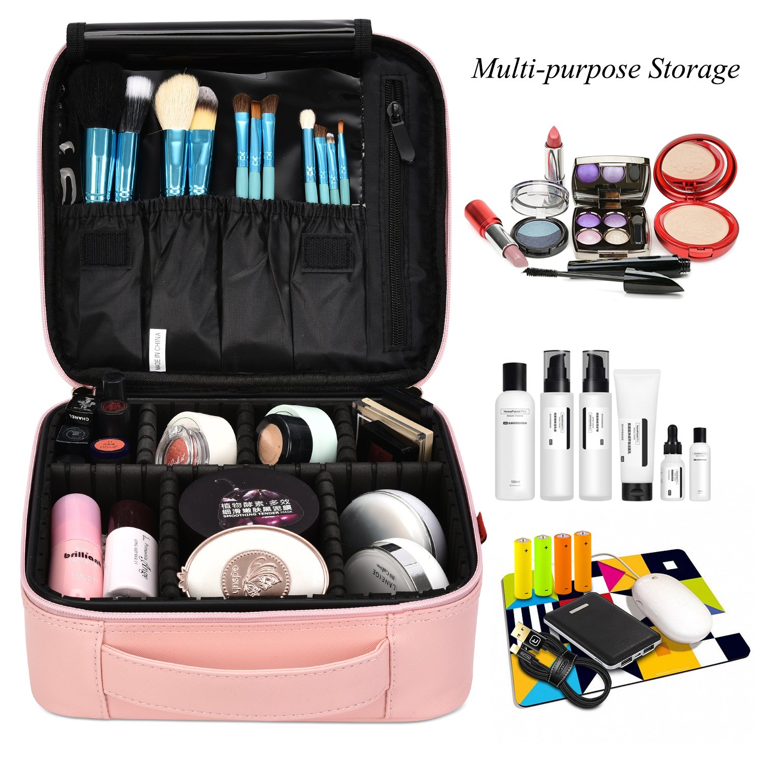 Lifestyle blogger Lexi of Glitter, Inc. shares her favorite weekly finds from around the web, including this NiceEbag Travel Makeup Bag Portable rain Case Storage Organizer with Adjustable Dividers | glitterinc.com | @glitterinc