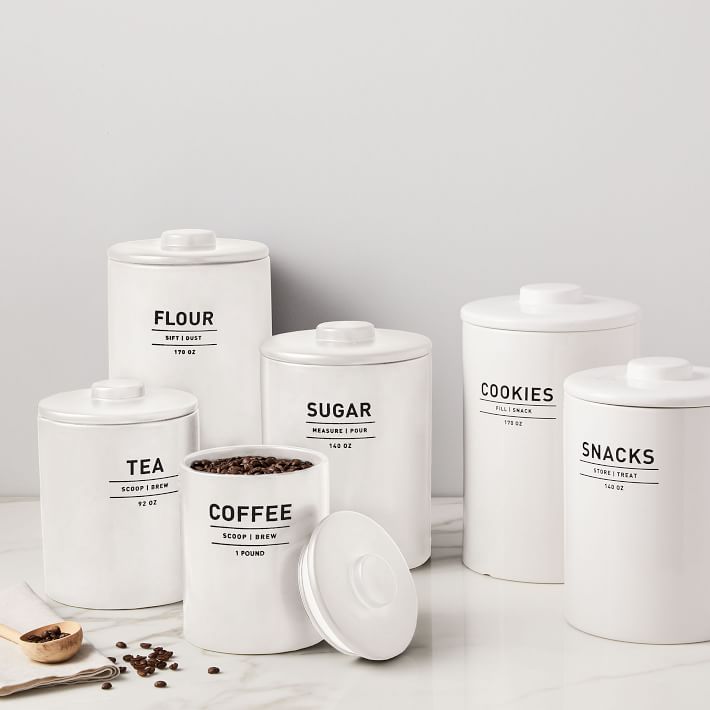 Lifestyle blogger Lexi of Glitter, Inc. shares her favorite weekly finds from around the web, including her favorite West Elm Utility Kitchen Canisters | glitterinc.com | @glitterinc