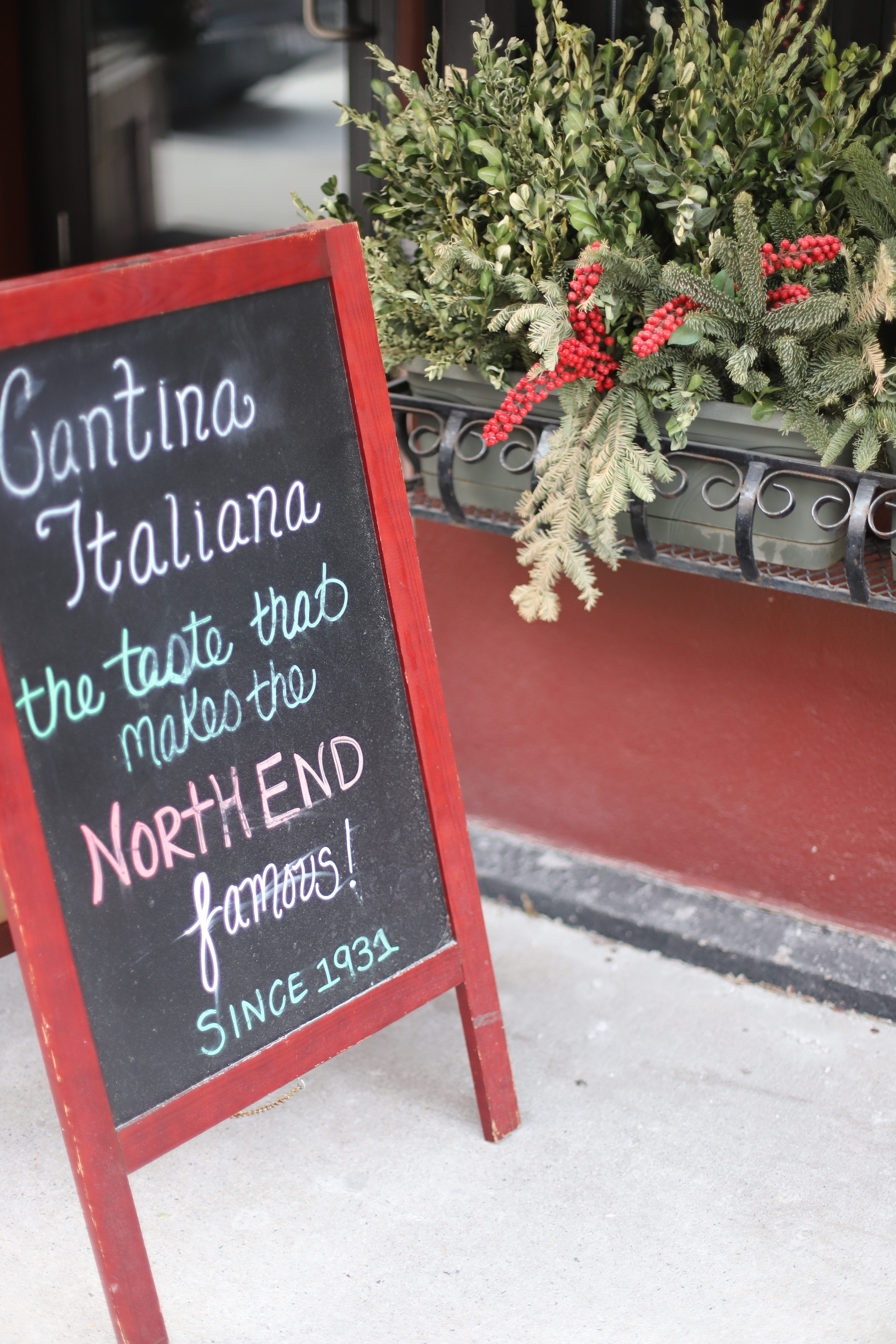 We fell into Cantina Italiana in Boston and it was delicious. 