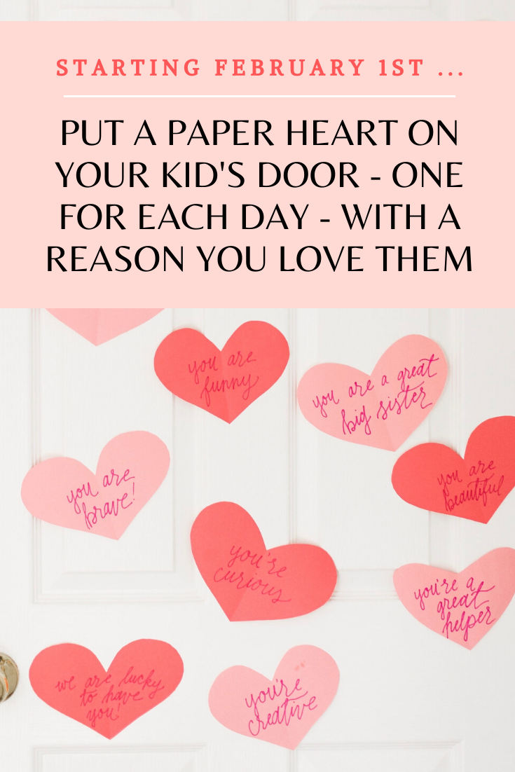 Looking for a sweet way to surprise your Valentine? This DIY "heart attack" - a.k.a., tons of paper hearts spelling out the reasons you love your Valentine, splashed all over their bedroom door - is sure to surprise and delight kids and grown-ups alike! | glitterinc.com | @glitterinc