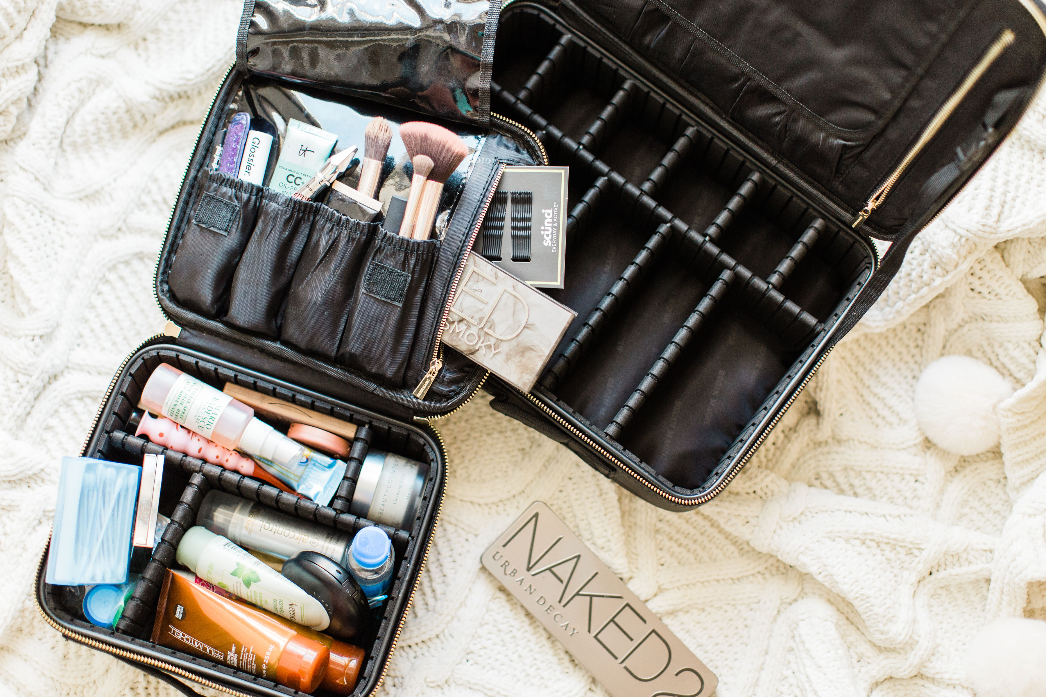 The  Makeup Organizer Travel Bag Everyone is Buying (Plus a  Comparison of the Sizes) - Glitter, Inc.