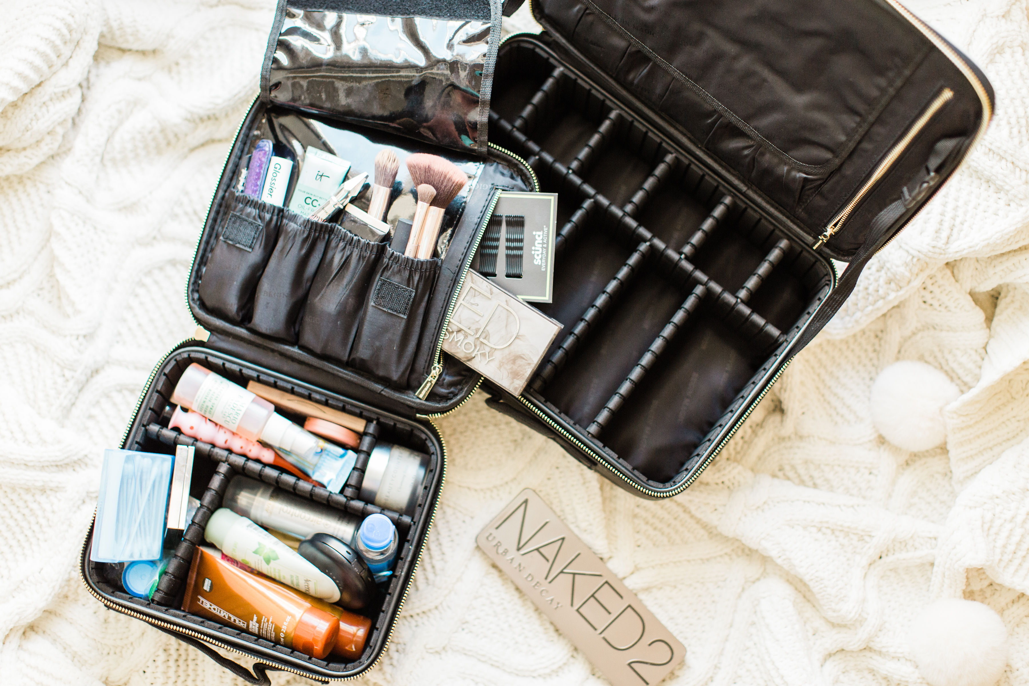 The  Makeup Organizer Travel Bag Everyone is Buying (Plus a  Comparison of the Sizes) - Glitter, Inc.