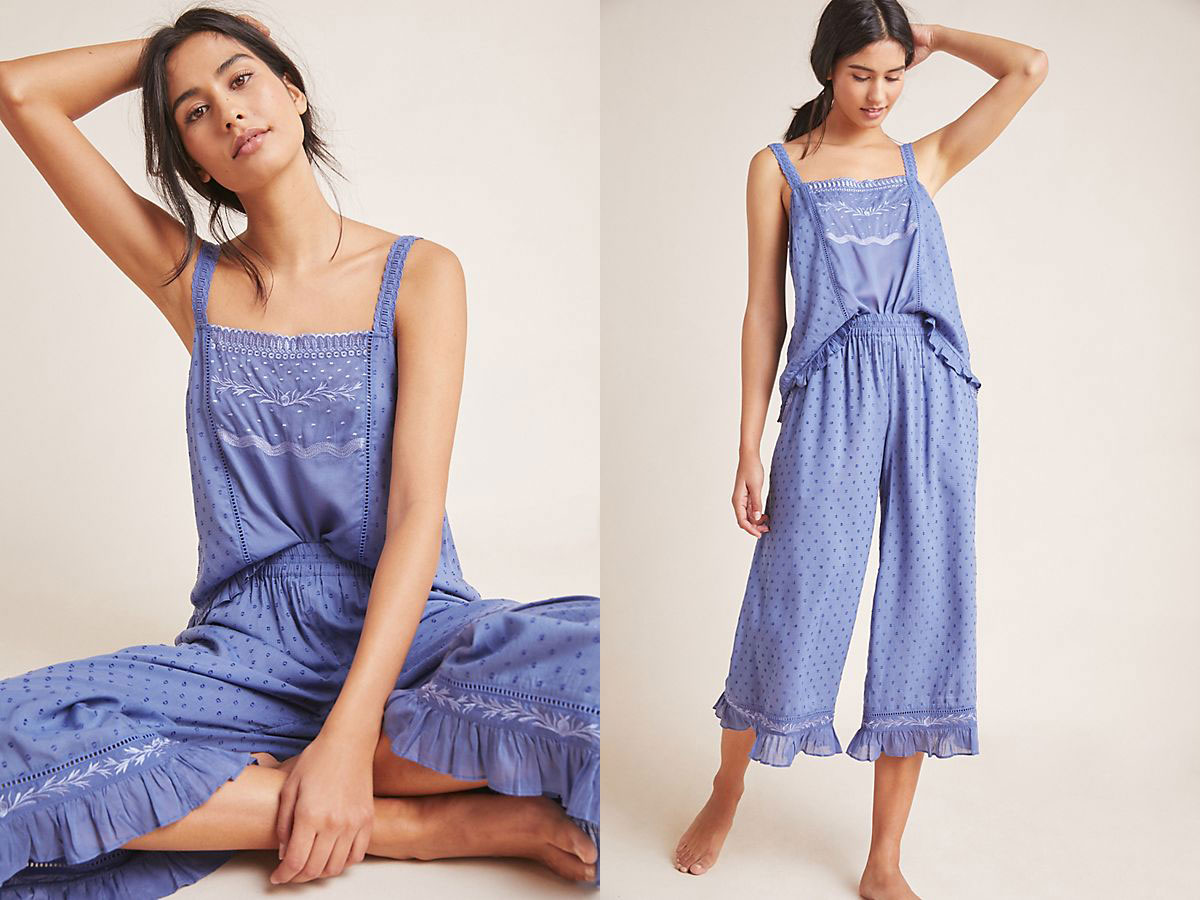 Anthropologie Wynonna Sleep Cami + Sleep Pants