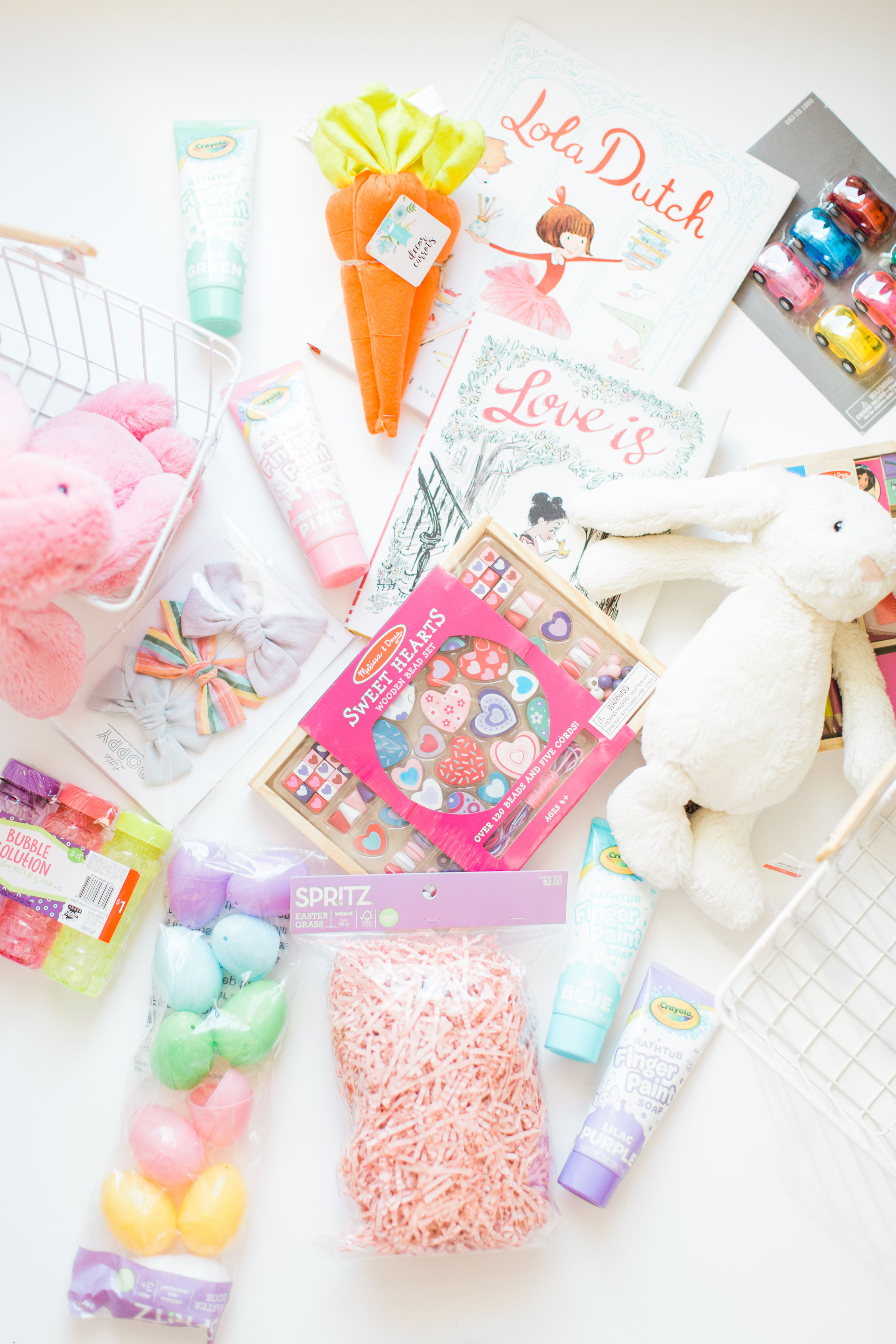 Get inspired this spring and put together the sweetest DIY Easter baskets for your kids. We're showing you everything we put in our own kids' Easter baskets this year and how to make your own! | glitterinc.com | @glitterinc