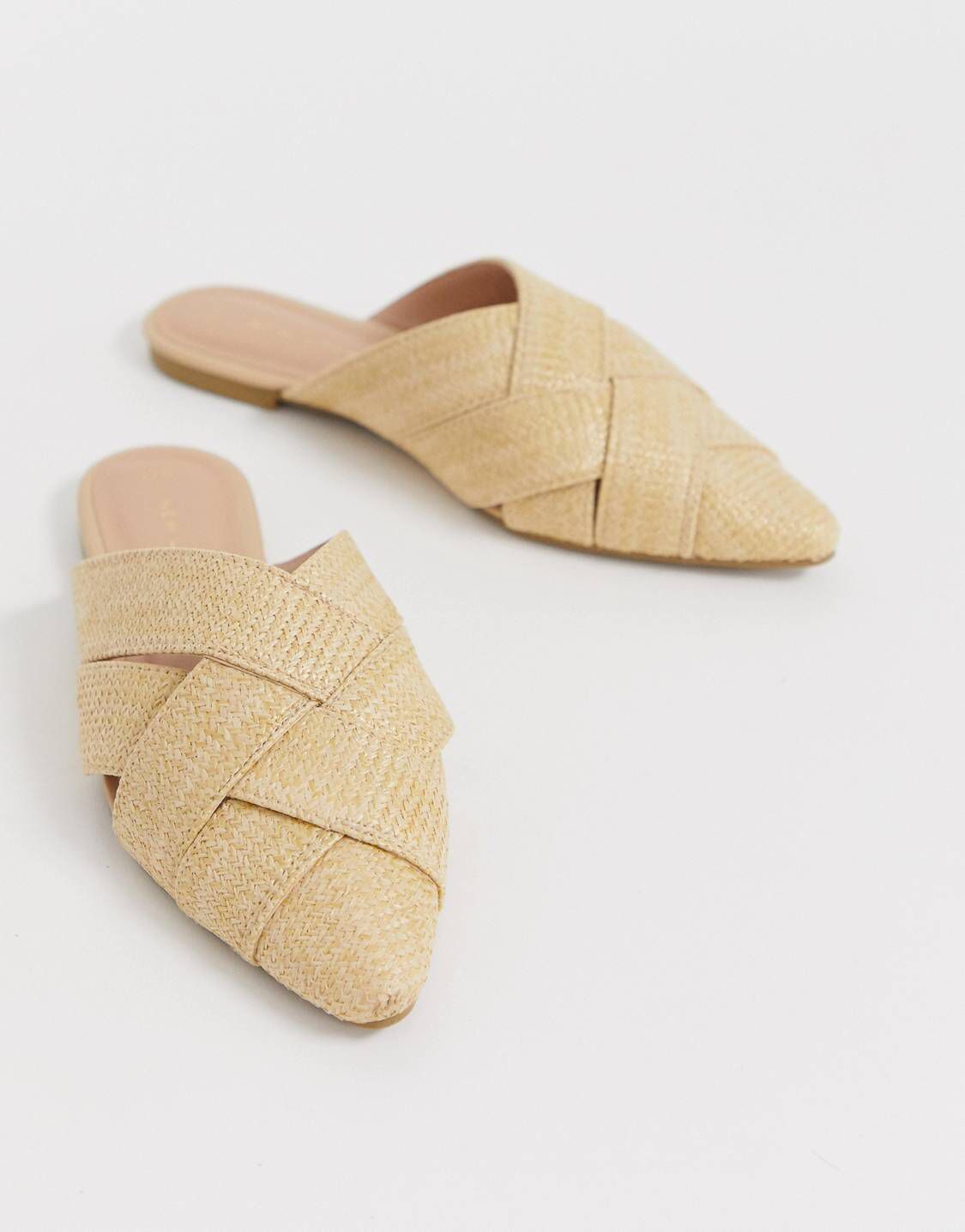 New Look Woven Mule in Off White