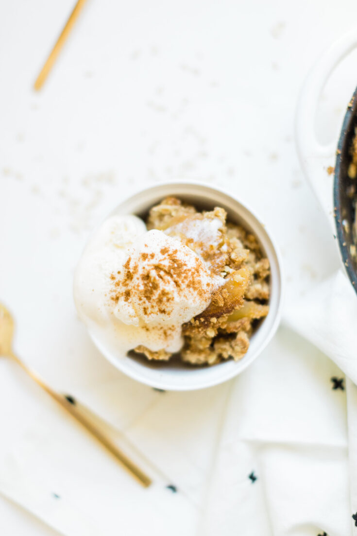 Our Favorite Perfect Skillet Apple Crumble