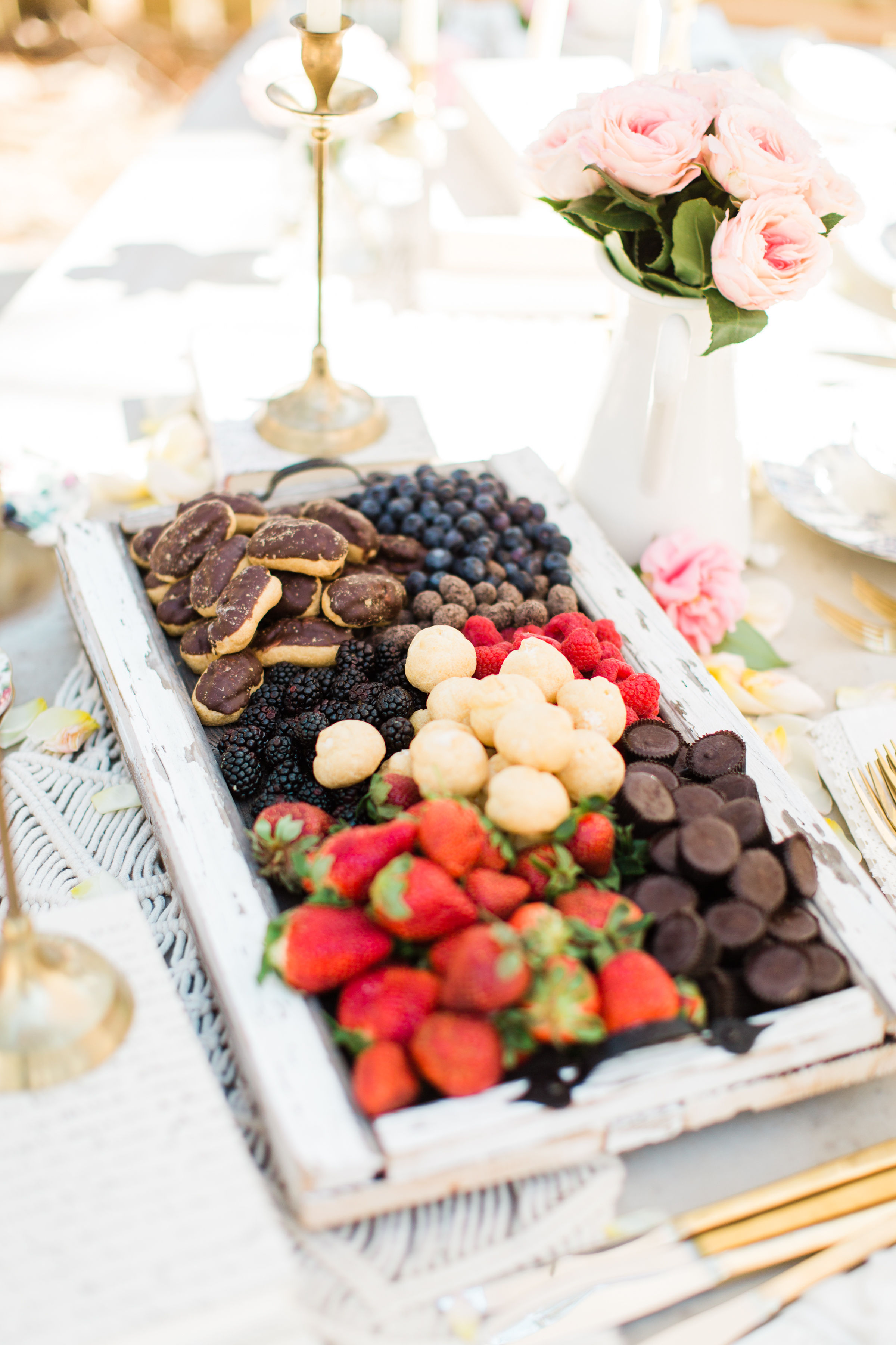 Outdoor snacks table