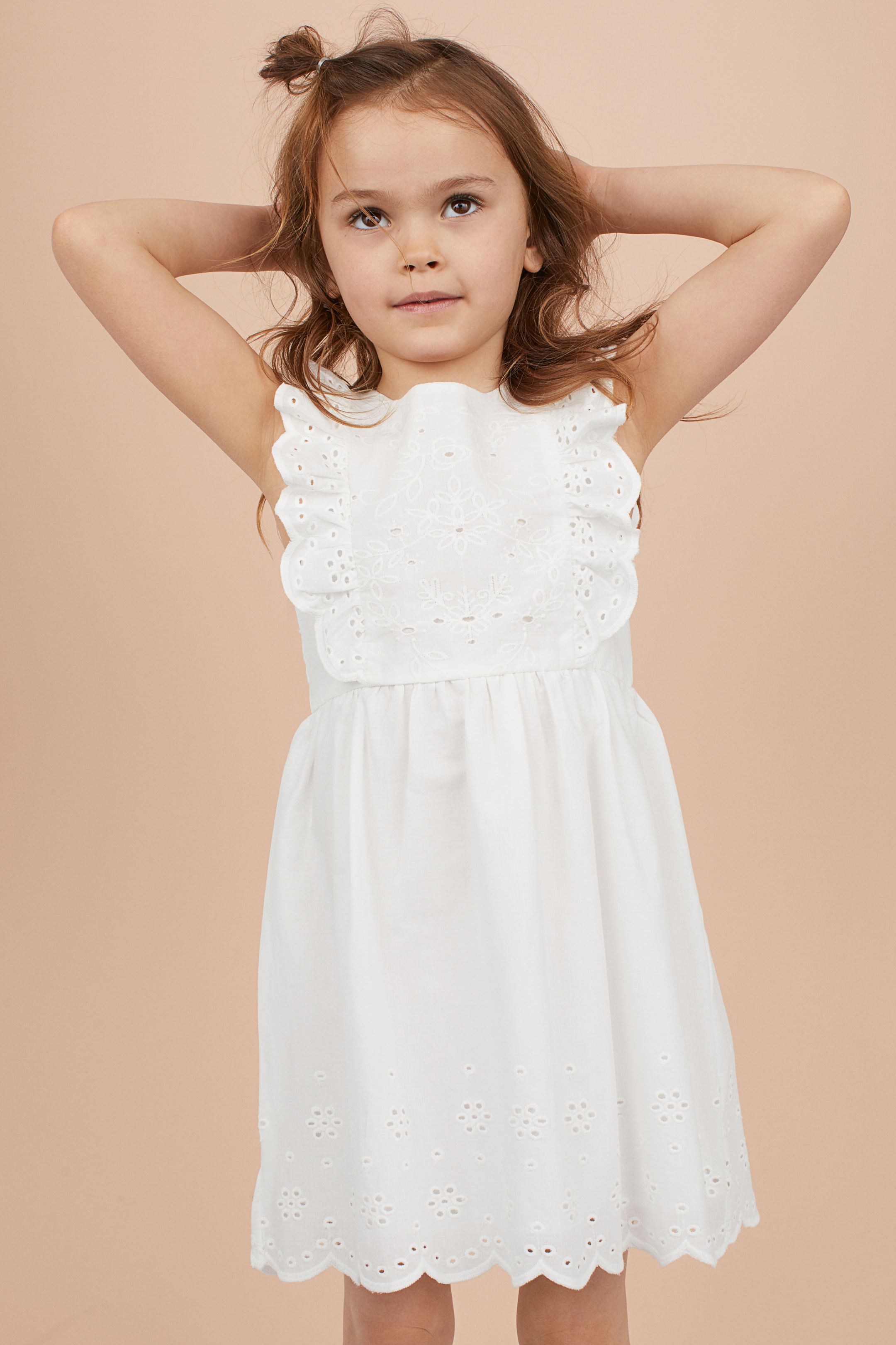 H&M Dress with Eyelet Embroidery