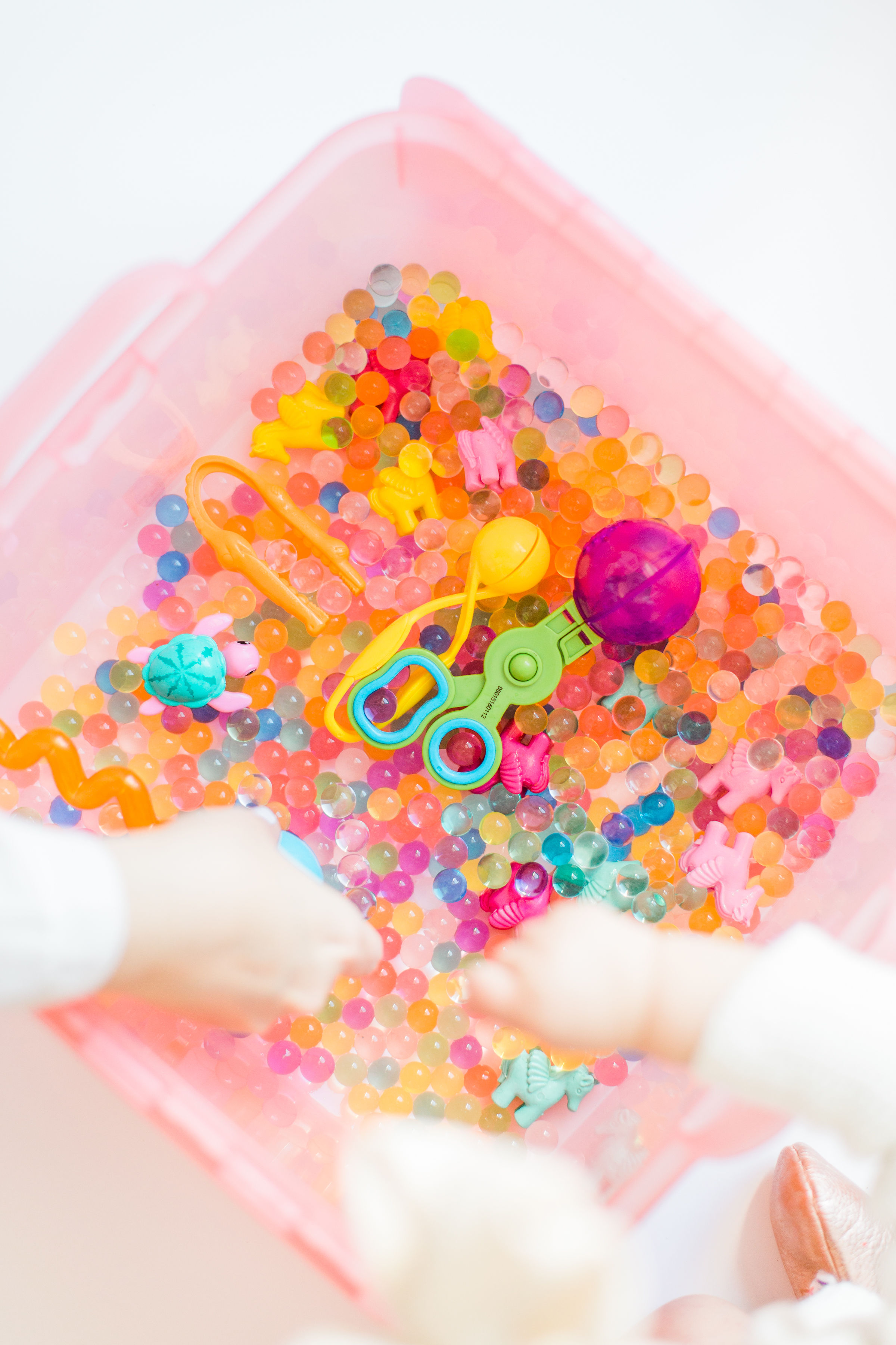 DIY Glitter Slime & Water Beads