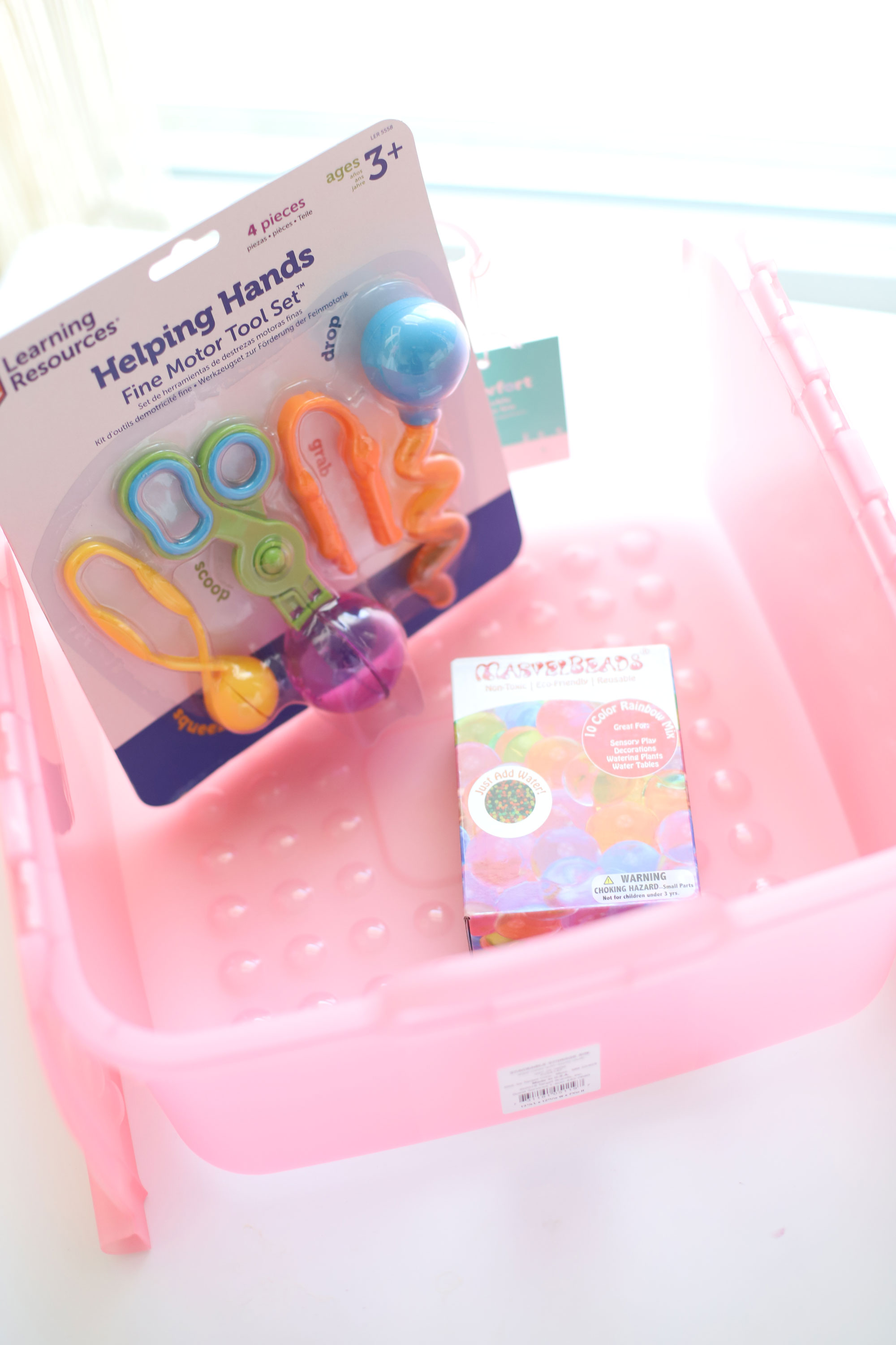 Play Create Explore: Hidden Diamonds Water Beads Sensory Bin