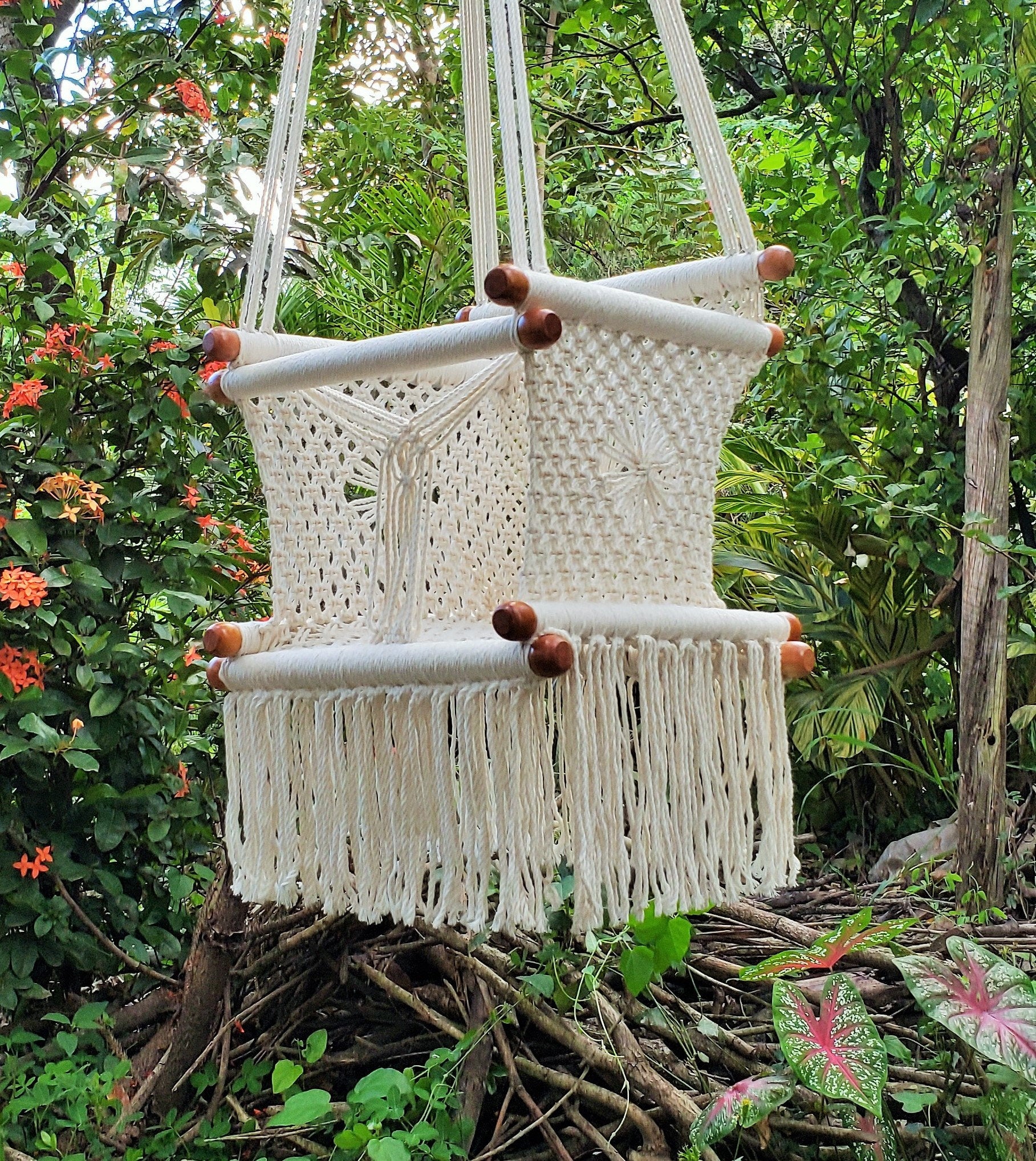 Baby Hammock Chair Cotton Handmade Macrame