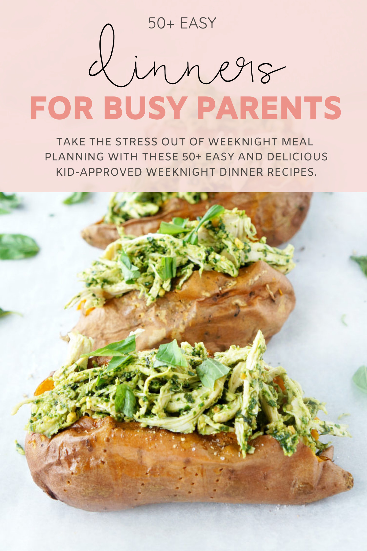 Take the stress out of weeknight meal planning with these 50+ easy and delicious weeknight dinner recipes for busy parents. We're talking sheet pan meals, dinners that can be made in a crock pot or Instant Pot, one pan dinners, skillet meals, and more; and all are family and kid-approved. | @glitterinclexi | GLITTERINC.COM