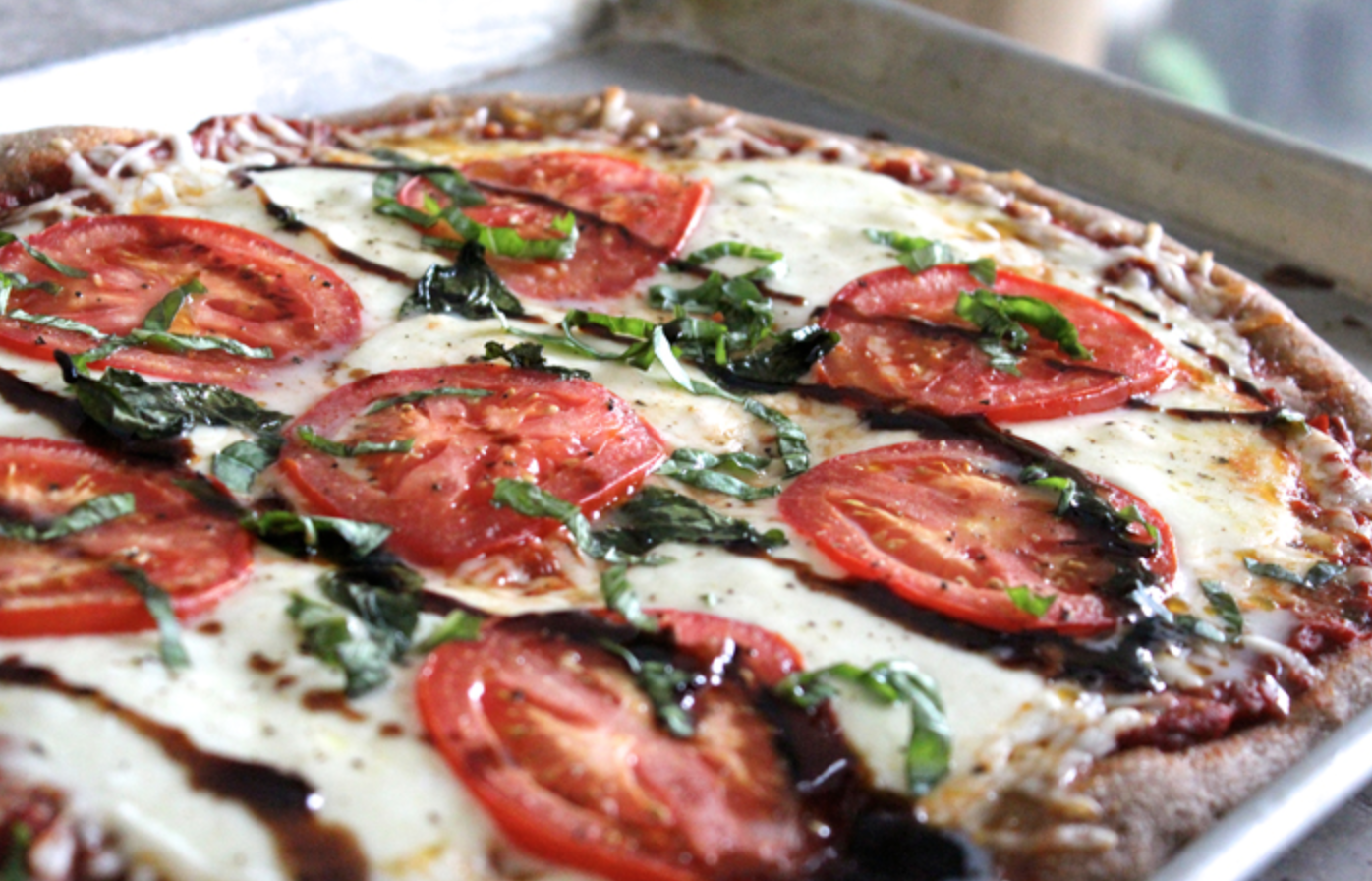 Easy Caprese Pizza with Balsamic Glaze