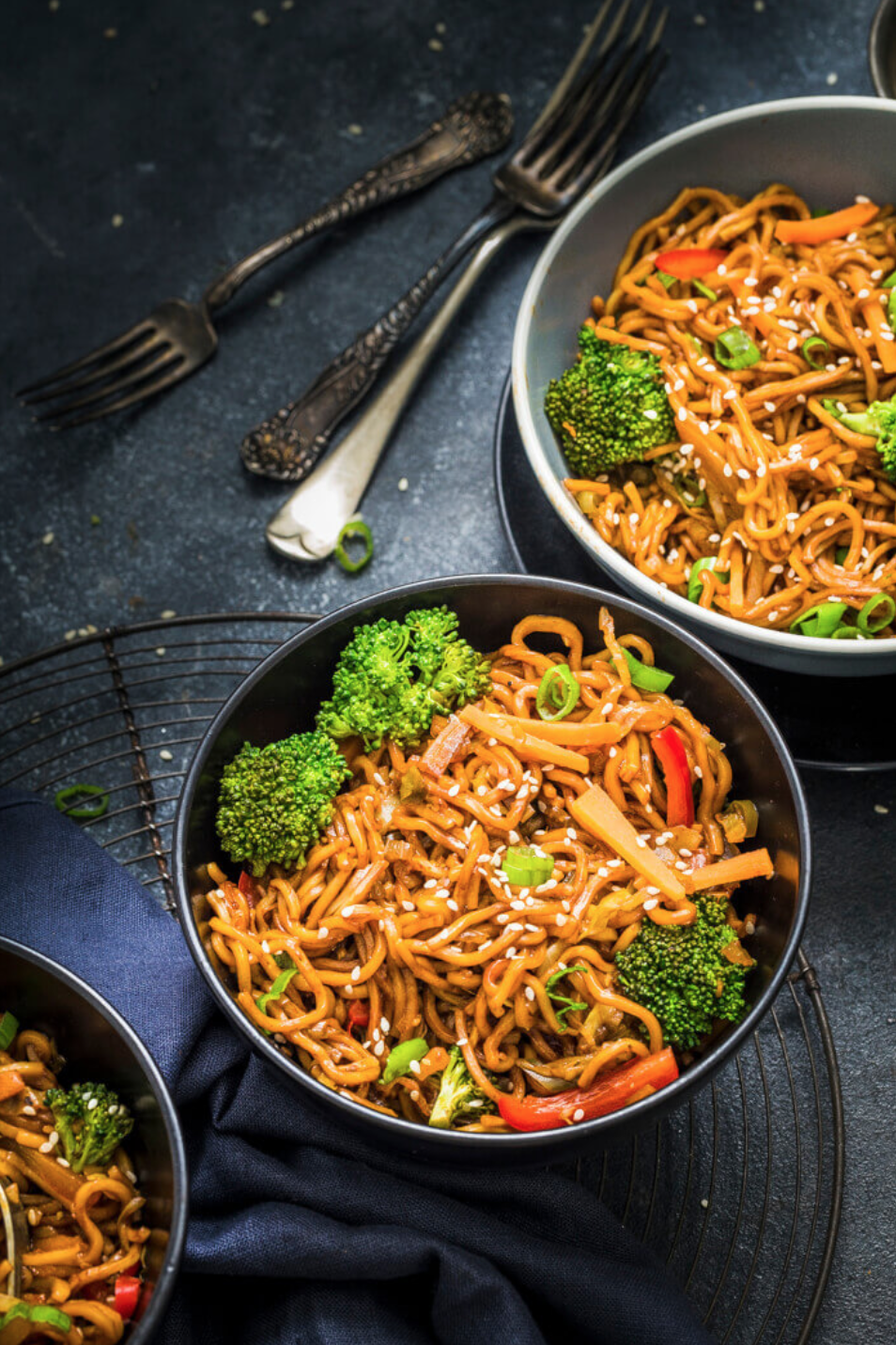 Instant Pot Vegetable Chow Mein Noodles