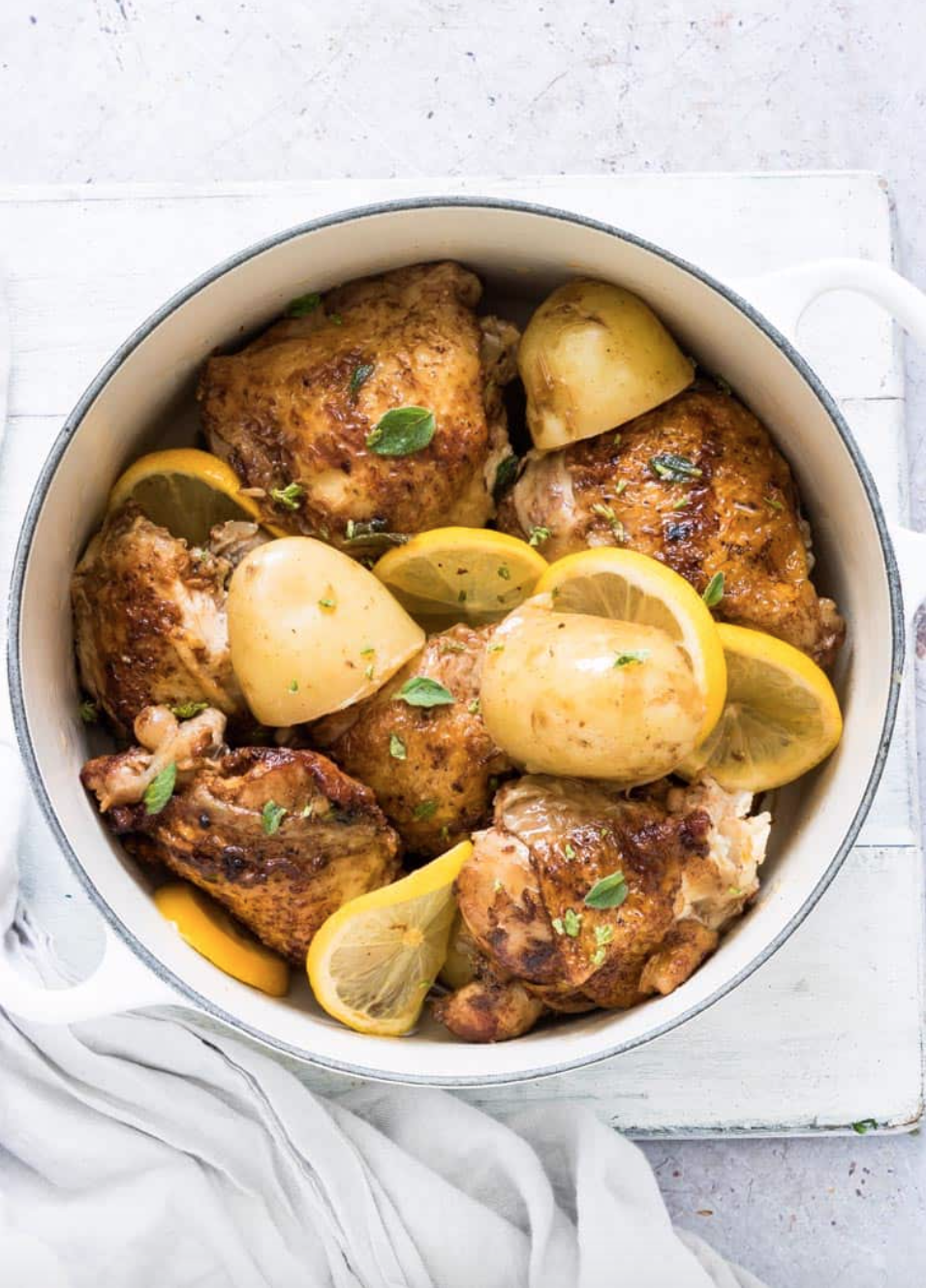 Mediterranean Instant Pot Chicken and Potatoes, Easy and Delicious Weeknight Dinner Recipes for Busy Parents