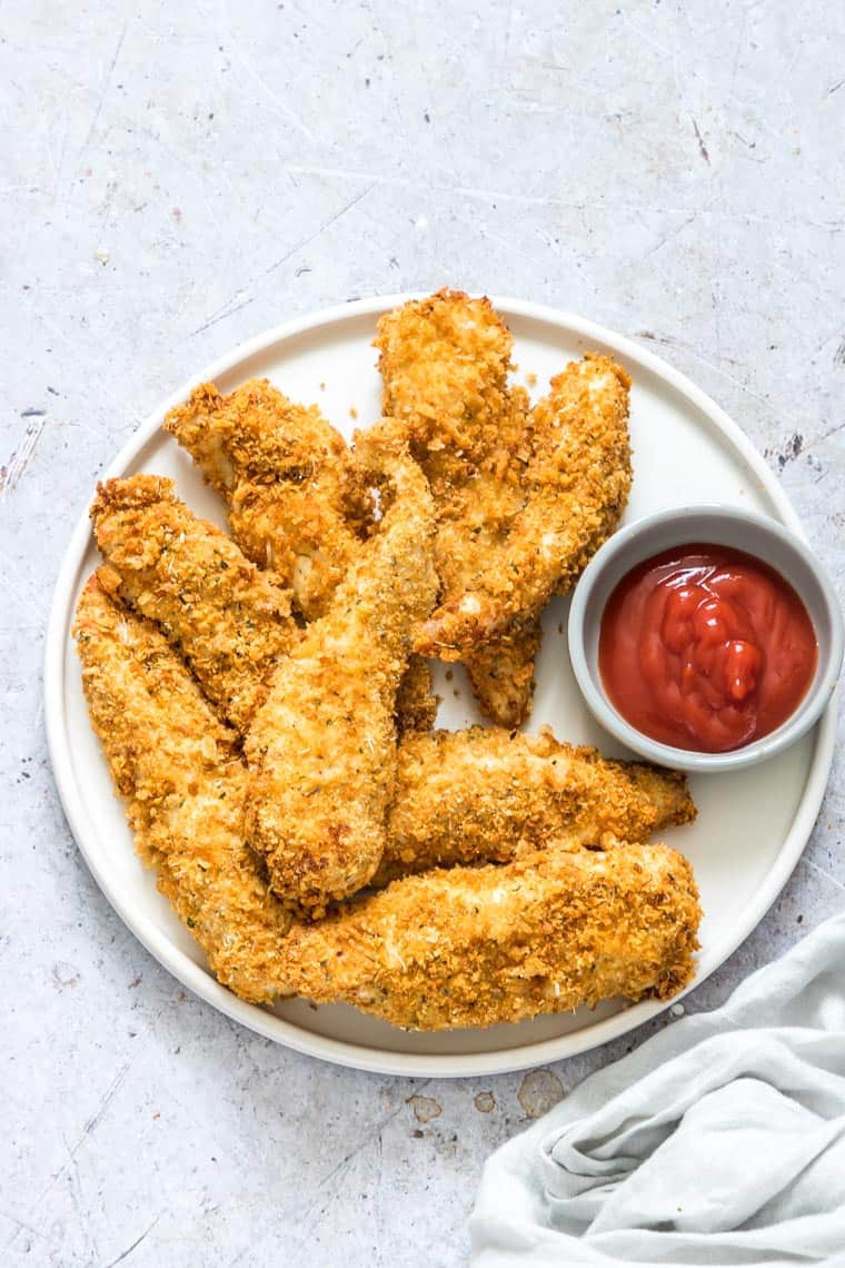 Parmesan Breaded Air Fryer Chicken Tenders