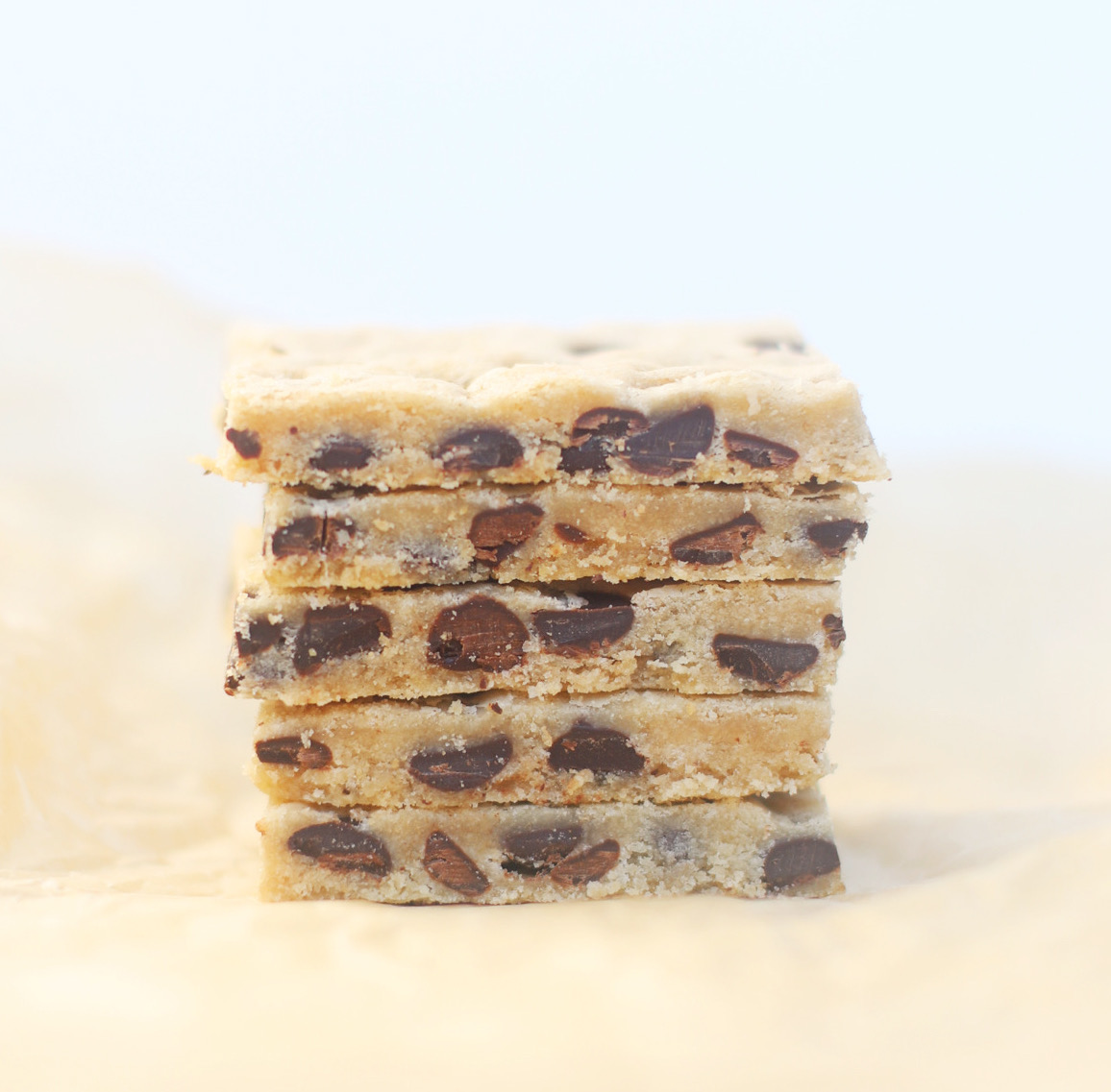 The Yummiest Vegan Chocolate Chip Cookie Bars