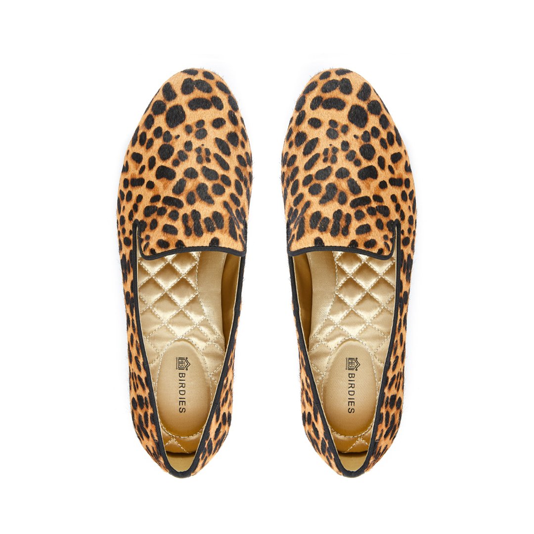 Birdies The Starling in Cheetah Calf Hair - The Comfiest Cheetah Flats