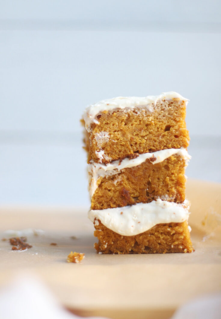 Gluten-Free Pumpkin Sheet Cake with Cream Cheese Frosting