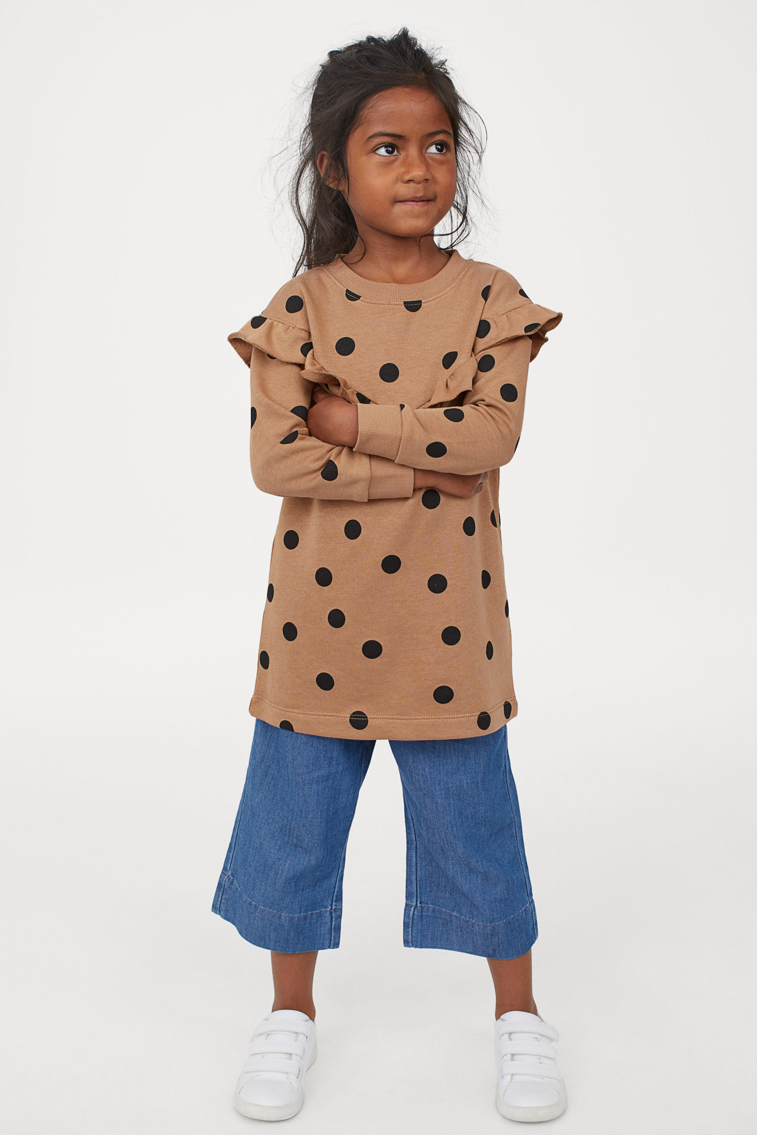 H&M Girls Flounced Sweatshirt Dress - Weekly finds, The Comfiest Cheetah Flats