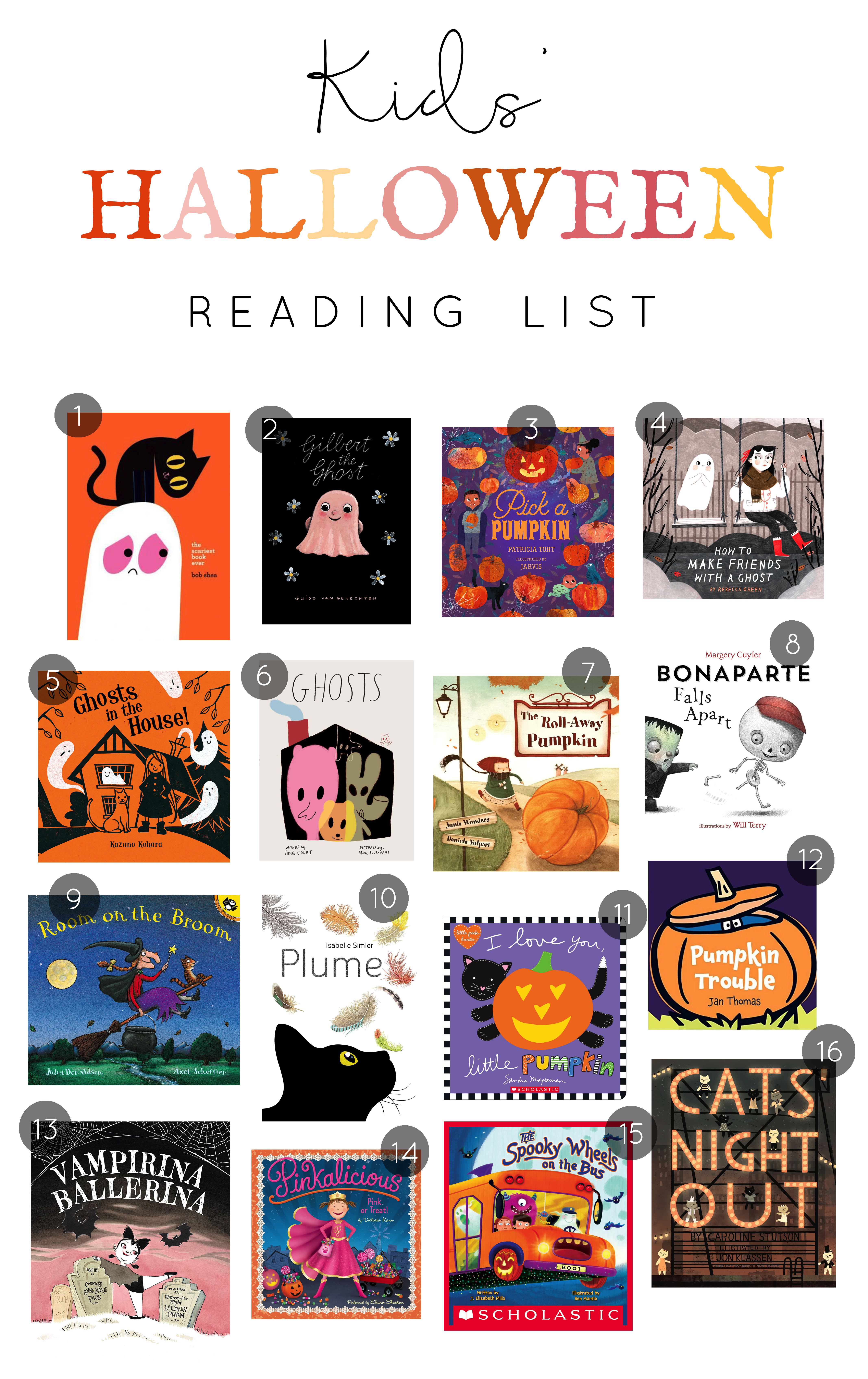 Kids Halloween Reading List - Our Favorite Not So Spooky Books for Little Ones - glitterinc.com