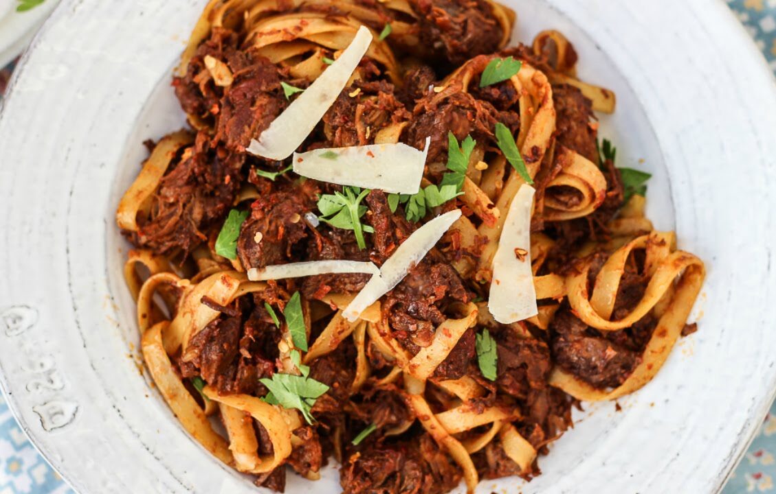 Birthday Dinner Ideas - Braised Beef Shank Pasta