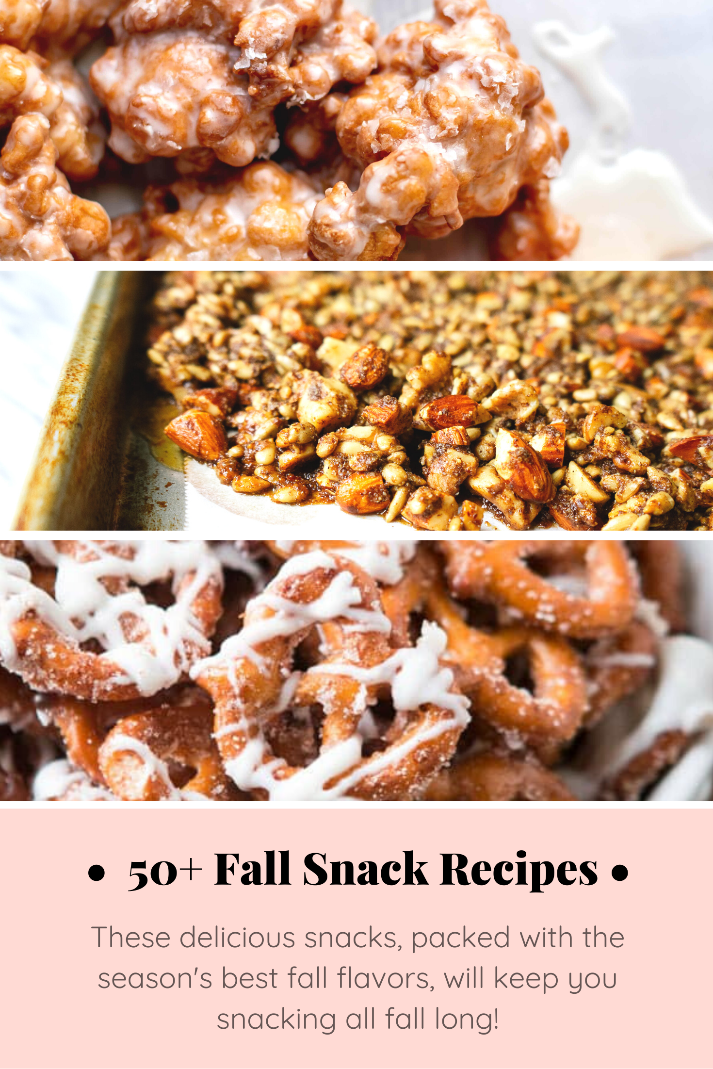 These delicious snacks, packed with the season's best fall flavors, will keep you and your family happily snacking all fall long! Click through for the recipes. | glitterinc.com | @glitterinc