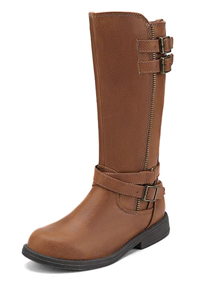 Girls Knee High Fashion Riding Boots