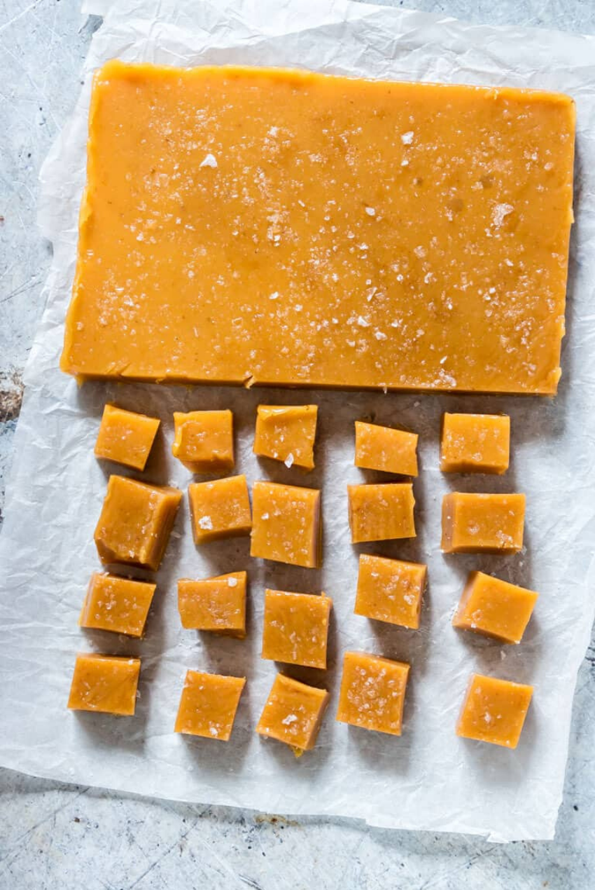 Pumpkin Salted Caramels