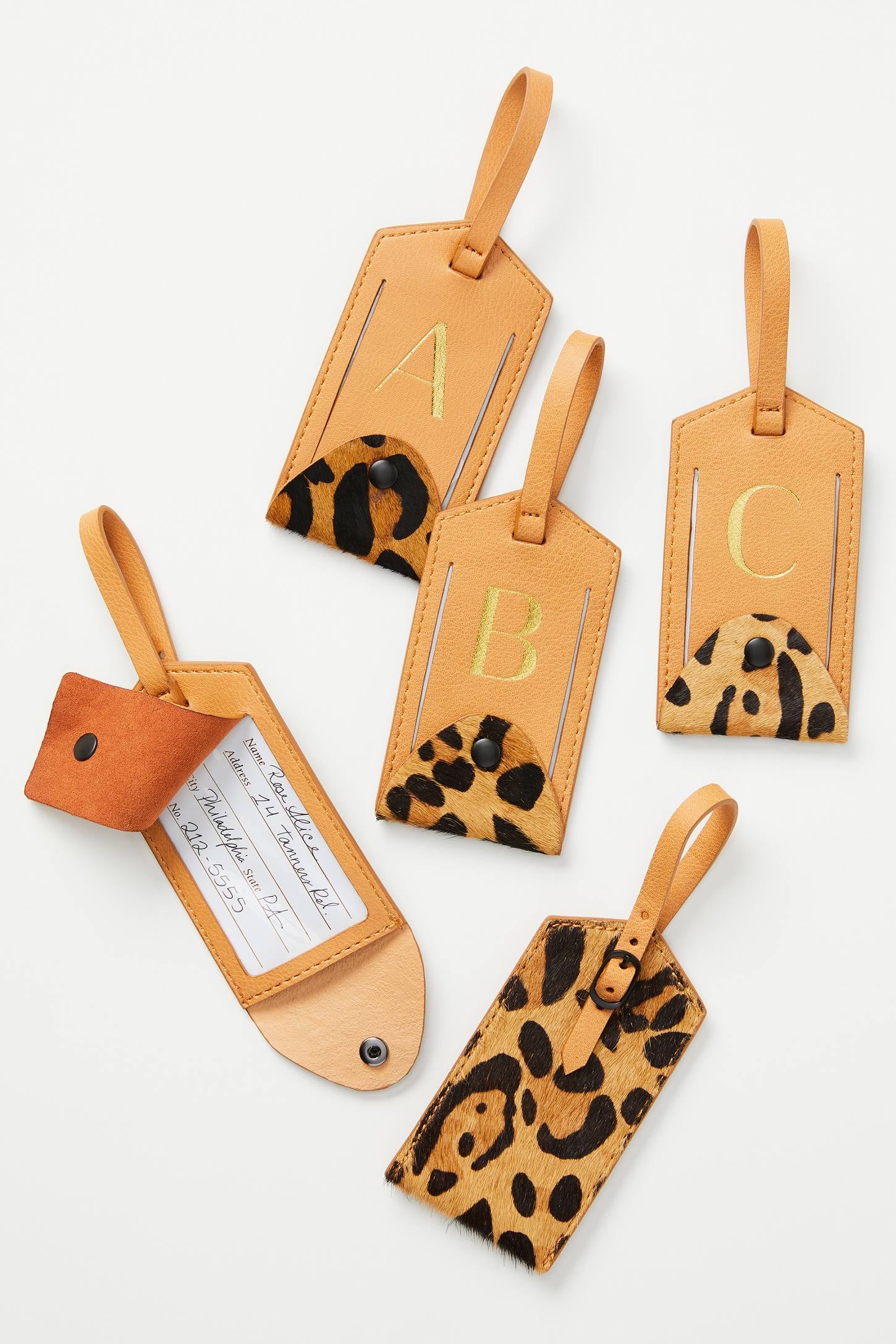 Anthropologie Animalia Monogram Luggage Tag 