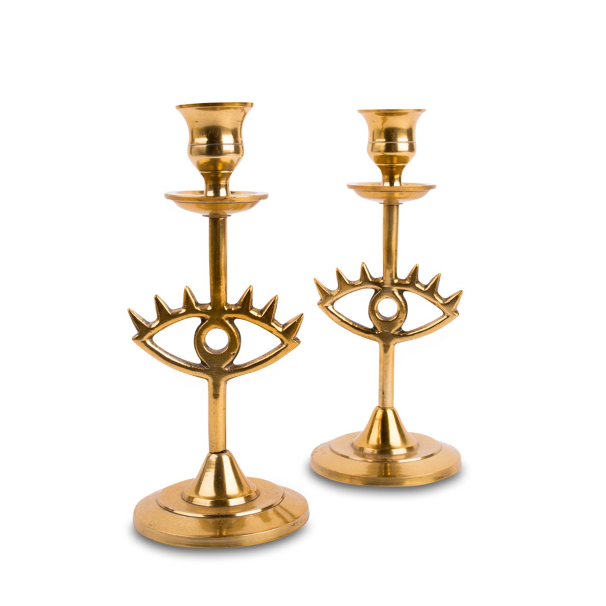 Brass Eye Candlesticks | Weekly Finds