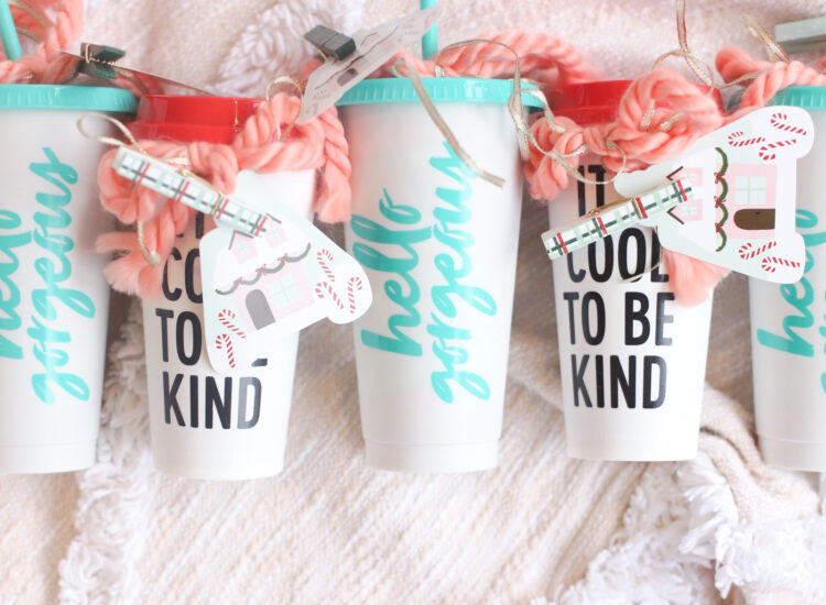 Make an extra special and thoughtful homemade gift for your child's favorite teacher, instructor, coach, etc., and all for under $5! This DIY pampering in a cup gift will be an instant hit. | glitterinc.com | @glitterinc