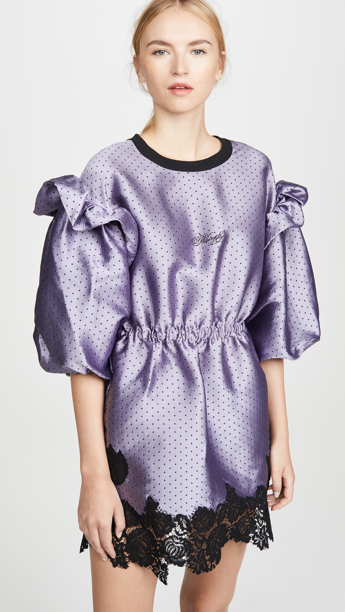 Philosophy di Lorenzo Serafini Puff Sleeve Mini Dress