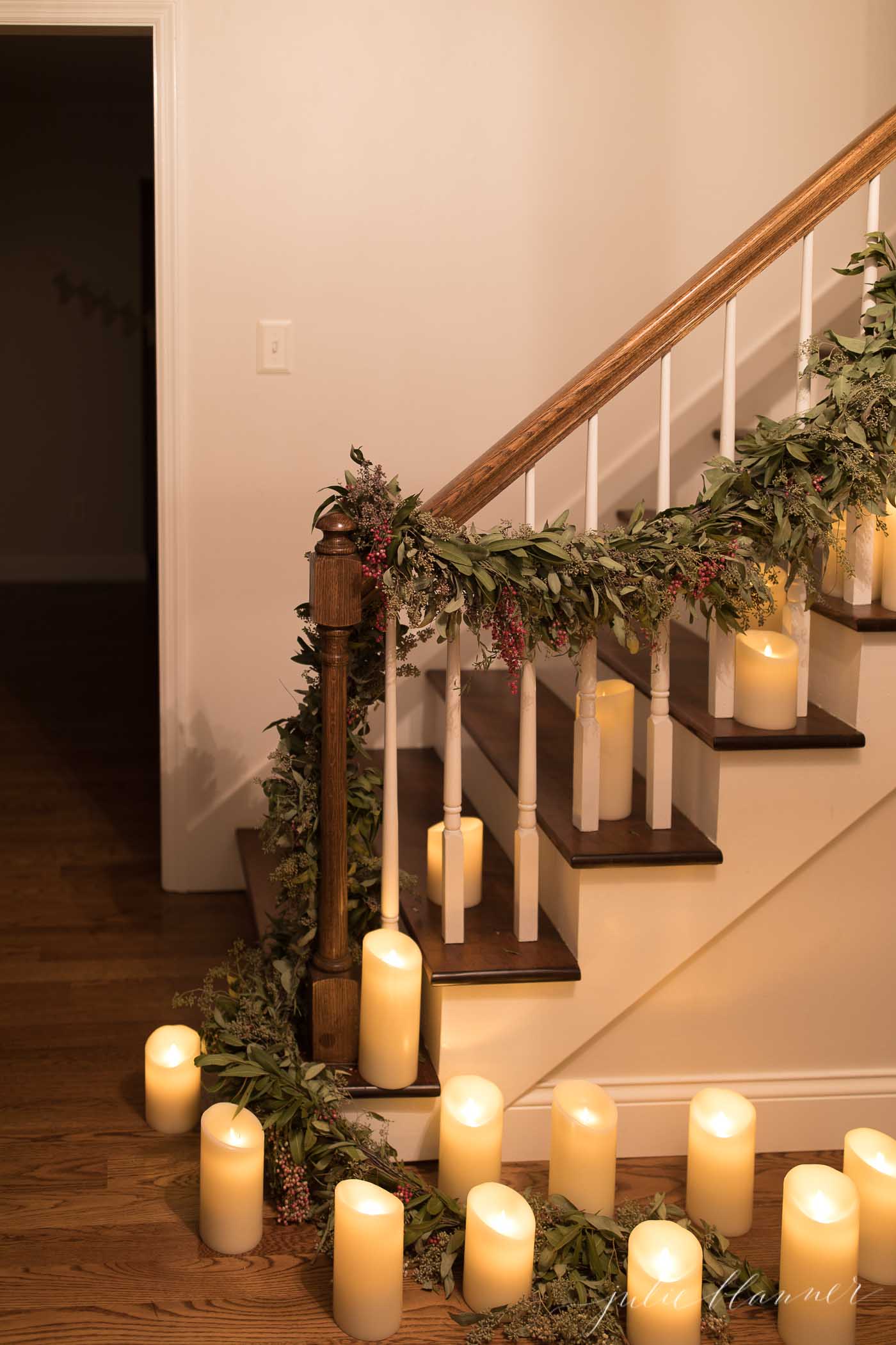 Decorating your house for Christmas? These 4 beautiful and unique Holiday home tours are sure to get you inspired this holiday season! | glitterinc.com | @glitterinc // All is Calm, All is Bright | Christmas Home Tour at Night