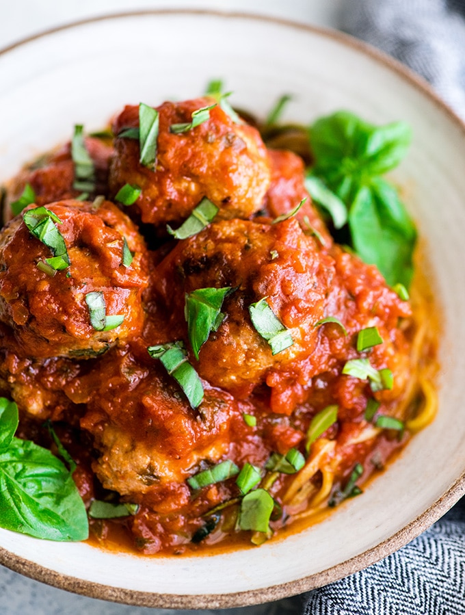 Baked Italian Healthy Turkey Meatballs Quick and Healthy Dinner Recipes 