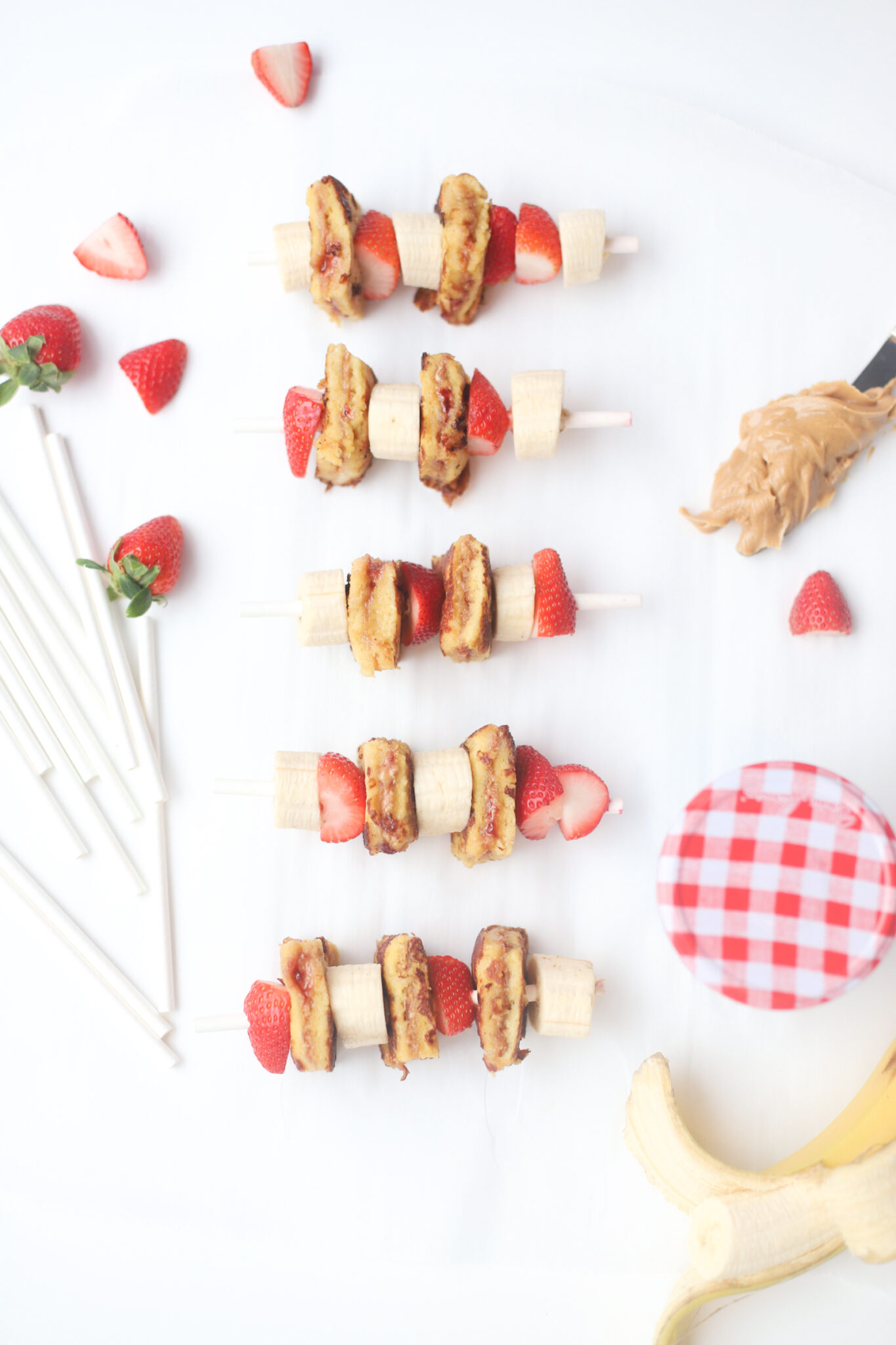 Stuffed PB&J French Toast Kabobs Glitter, Inc.