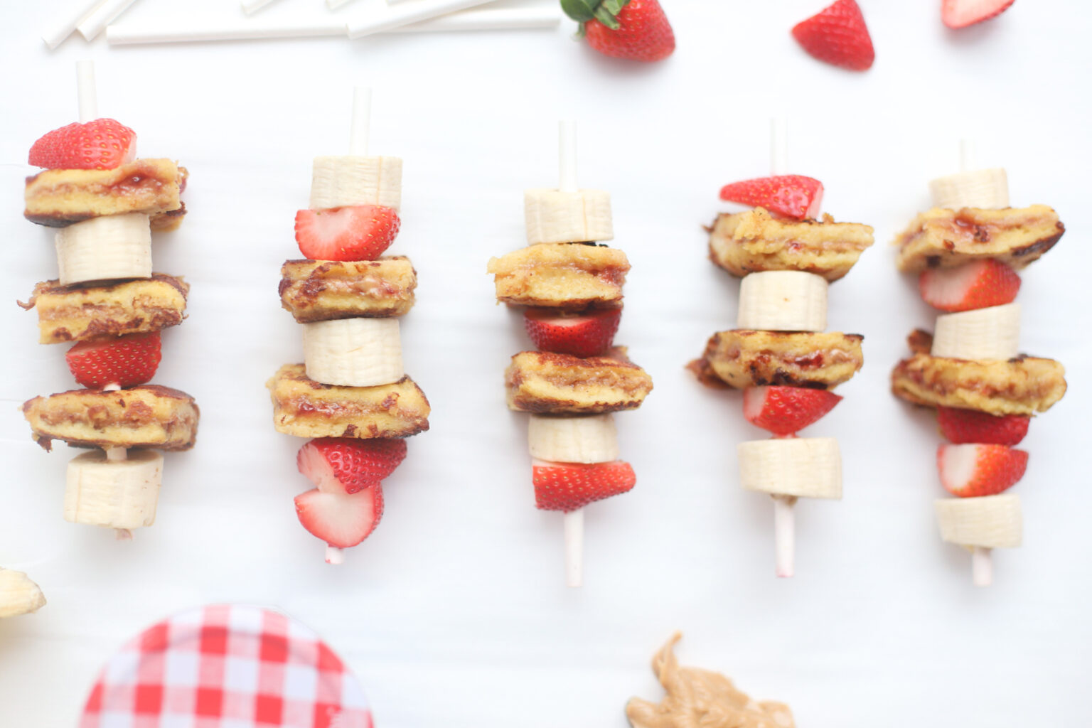 Stuffed PB&J French Toast Kabobs Glitter, Inc.