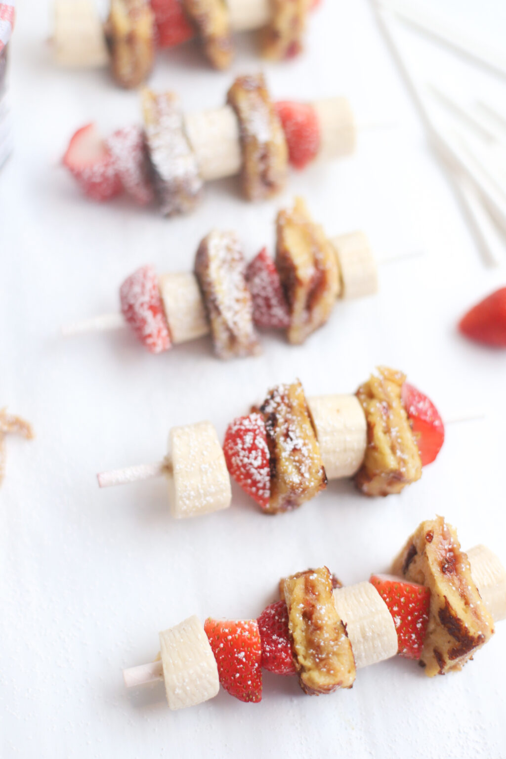 Stuffed PB&J French Toast Kabobs Glitter, Inc.