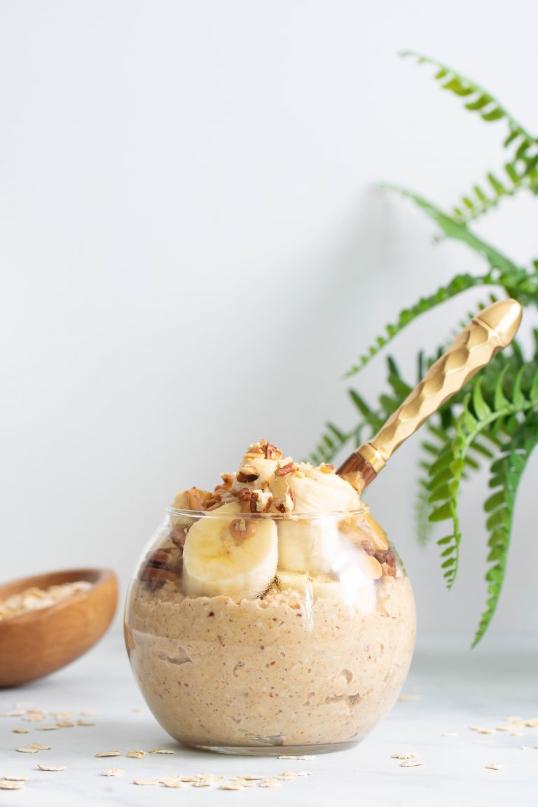 Banana Peanut Butter Overnight Oats