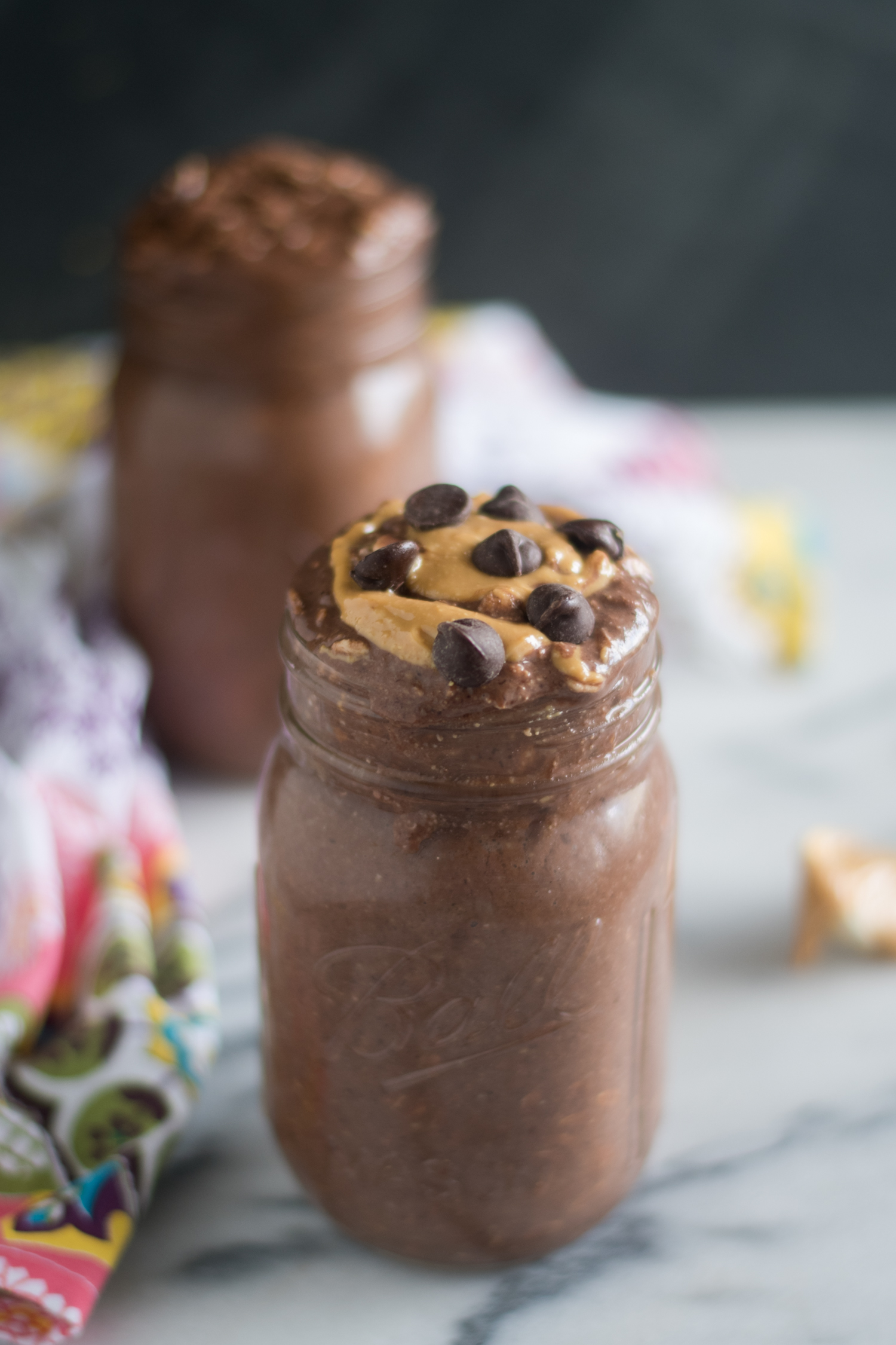 Chocolate Peanut Butter Overnight Oats