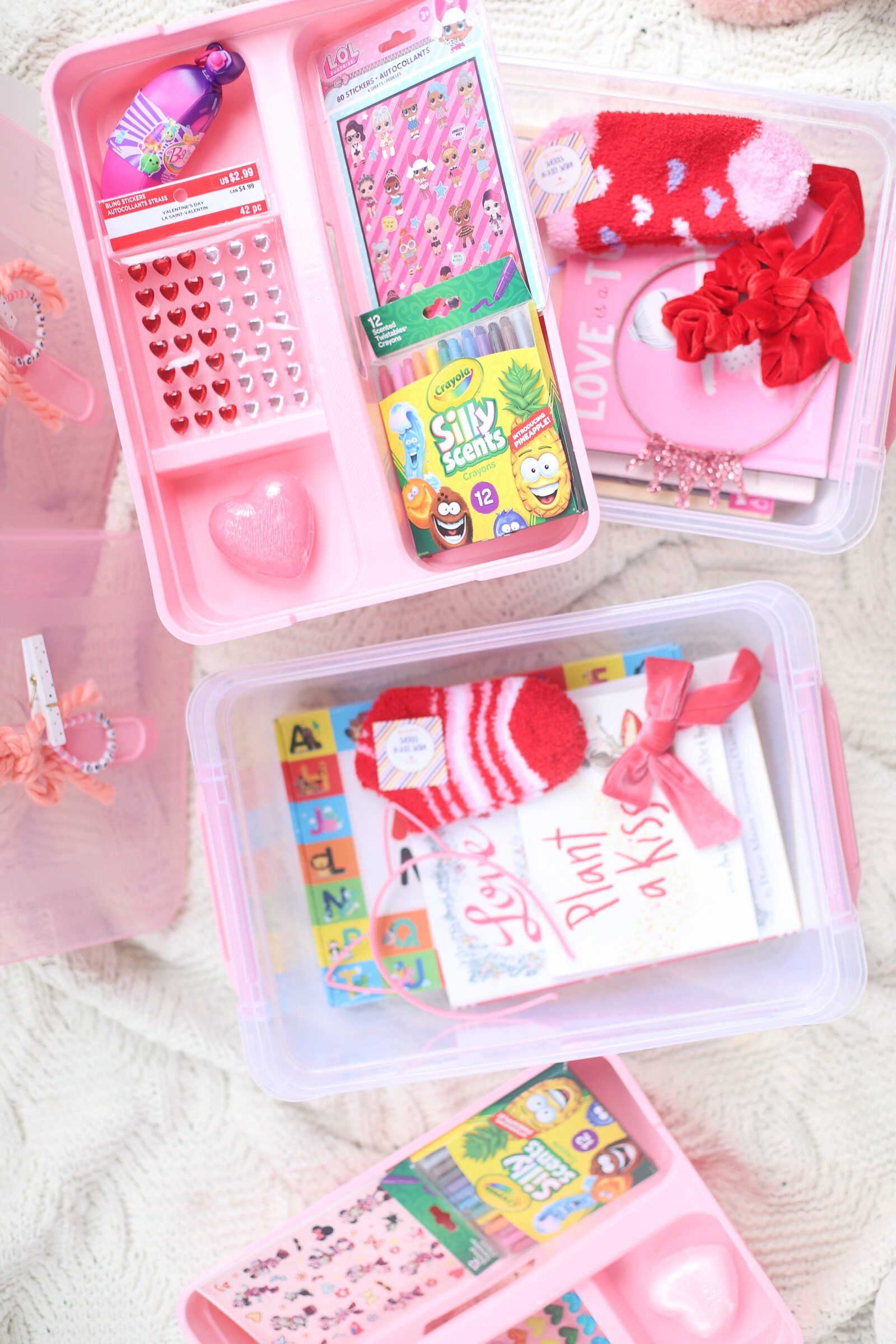 DIY Valentine's Day Kids Gift Basket Storage Boxes - Glitter, Inc.