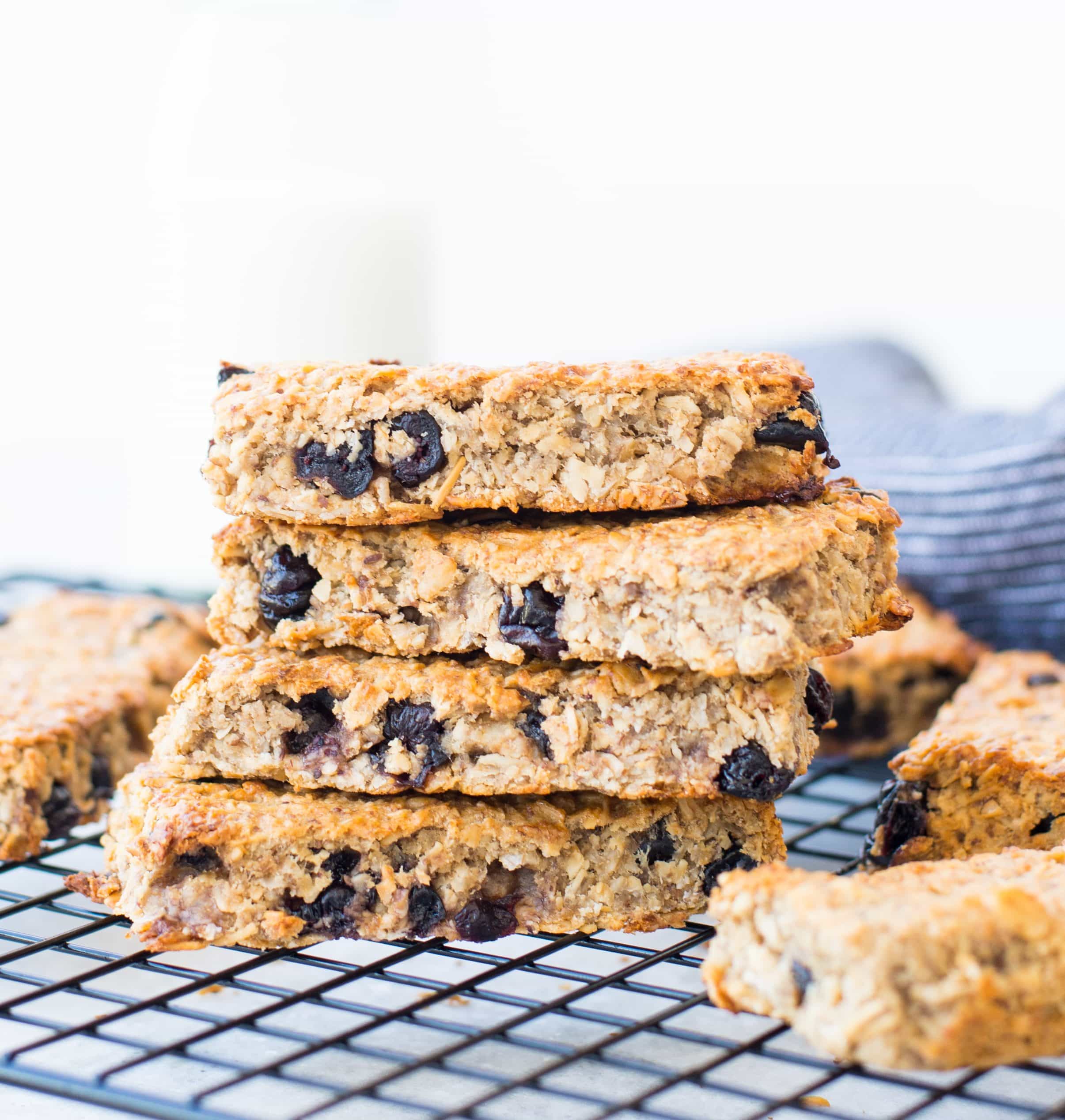 On-the-Go and Make-Ahead Breakfast Recipes Blueberry Banana Granola Bars