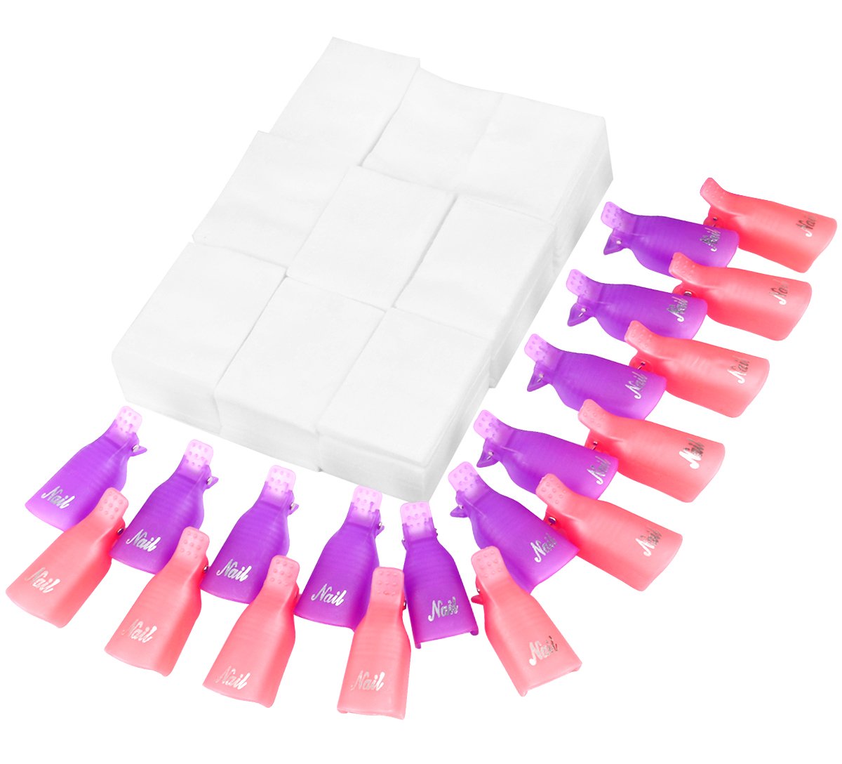 Nail Polish Remover Clips Set - Affordable Gel Manicure Hack