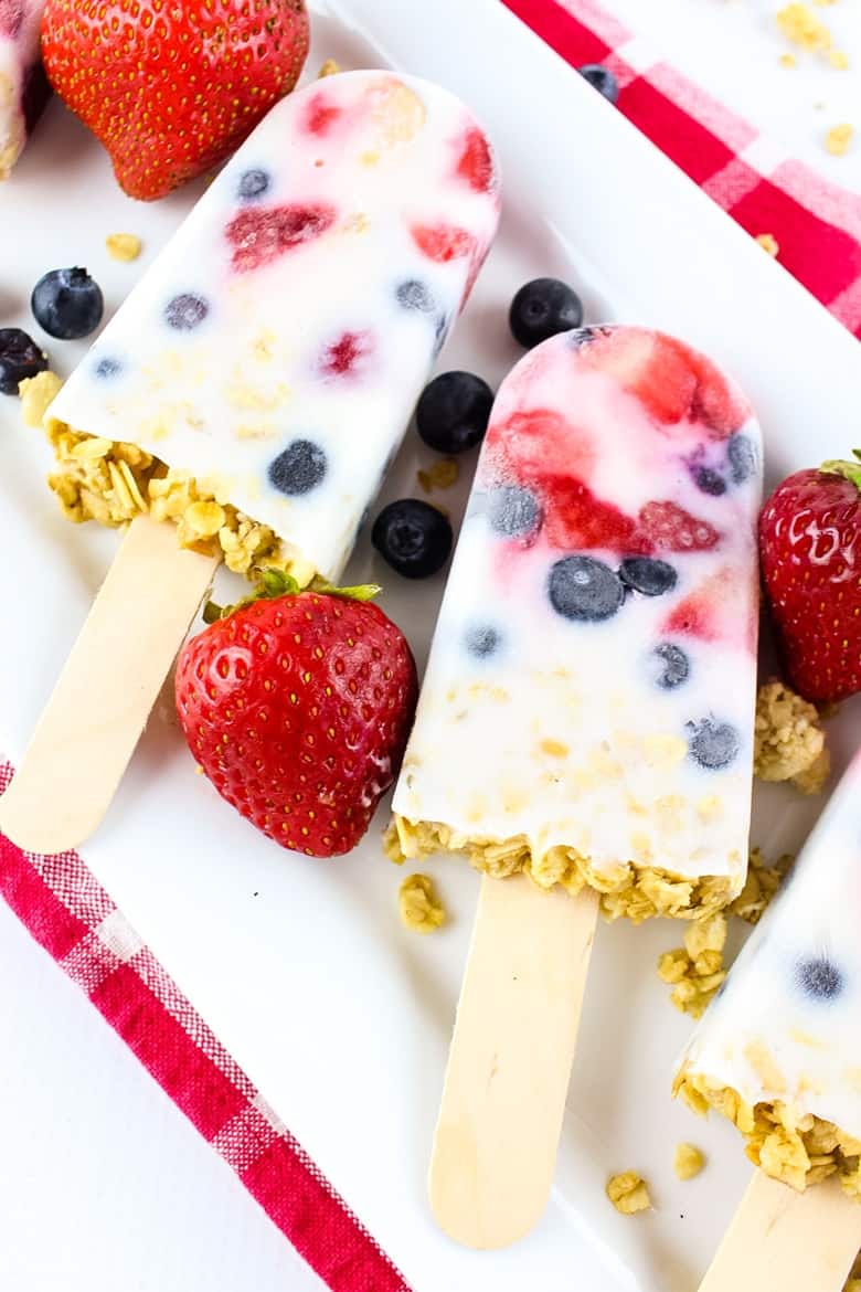 Yogurt Granola Popsicles