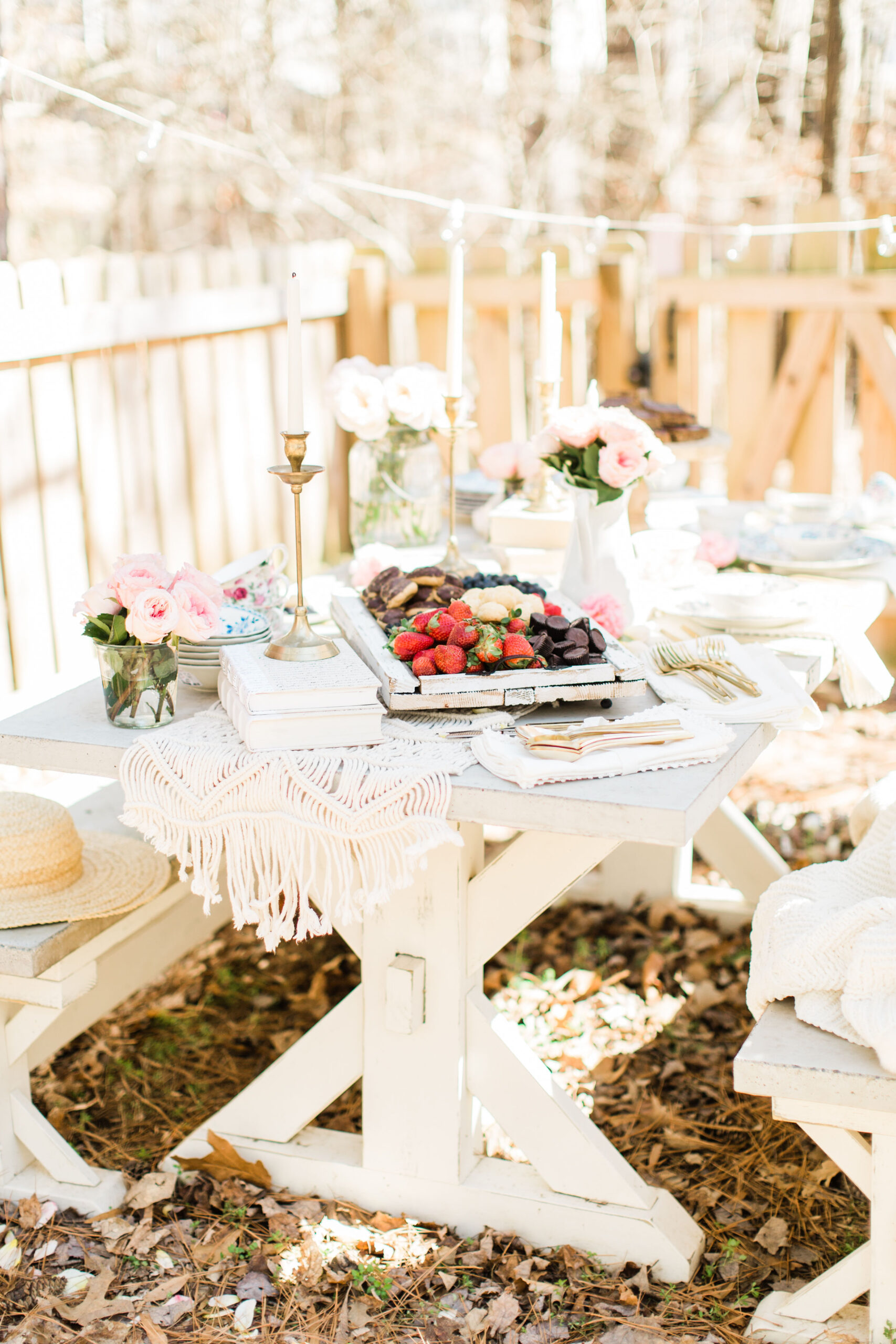 Whimsical Outdoor Spring Tea and Dessert Party